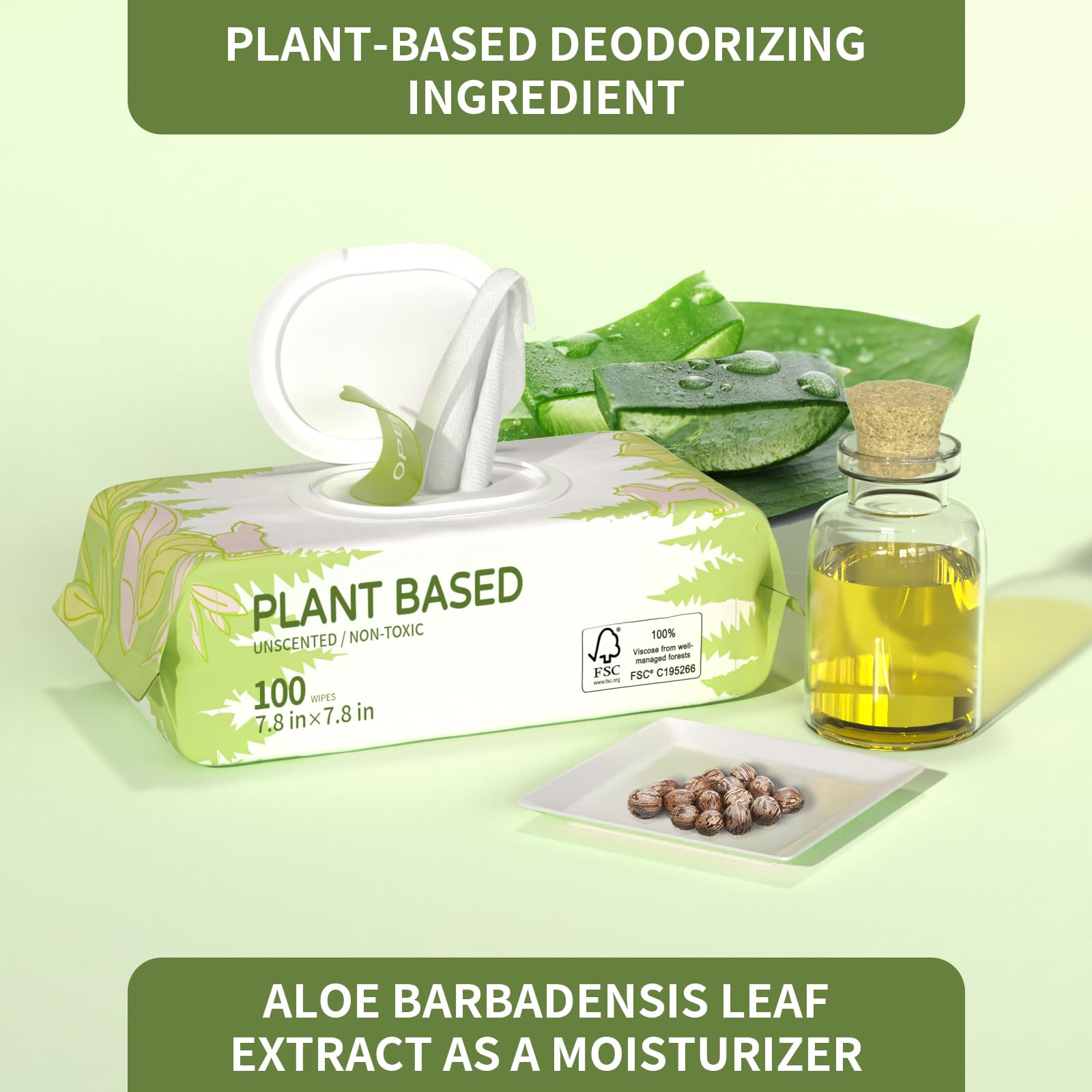 400 Unscented Dog Wipes For Paws And Butt Plant Based Hypoallergenic Pets Cleansing & Deodorizing Anal Gland Hygienic Puppy Wipe