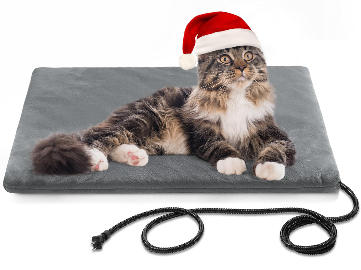Eekkii Indoor Dog & Cat Heating Pad - Waterproof, Multiple Sizes, Chew Resistant Cord, Whelping Box Compatible (Large)