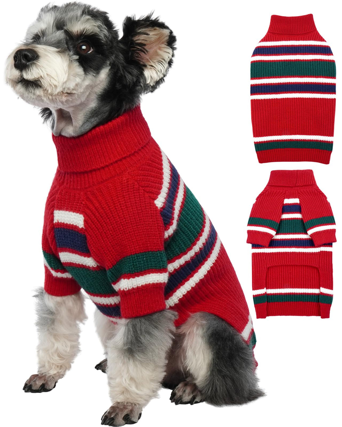 Iecoii Dog Sweater,Medium Dog Sweater,Dog Sweaters For Medium Dogs Girl Boy,Turtleneck Sweaters For Medium Size Dog,Warm Knit Do