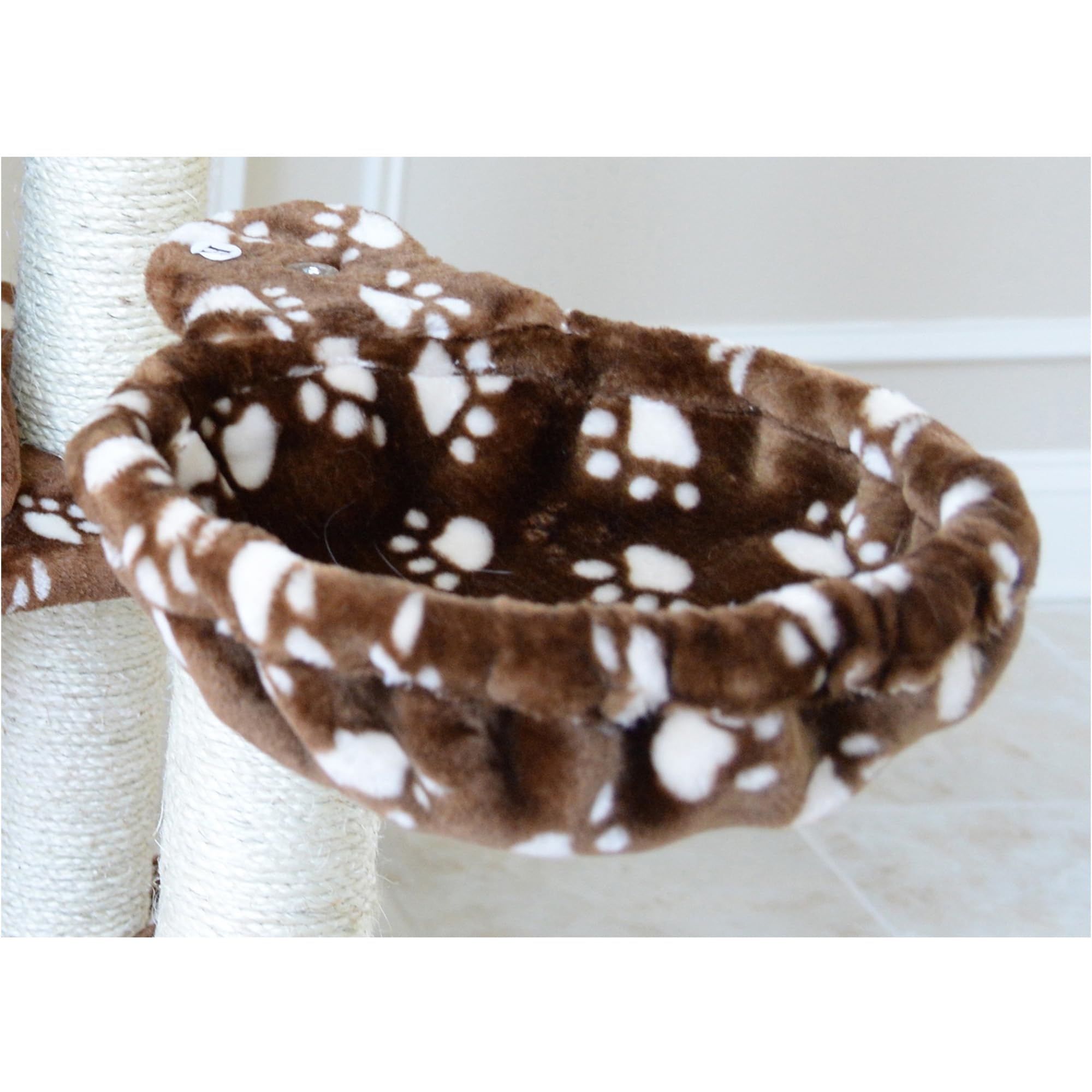 Armarkat Cat Tree Model A6601, Saddle Brwon W/White Paw Print