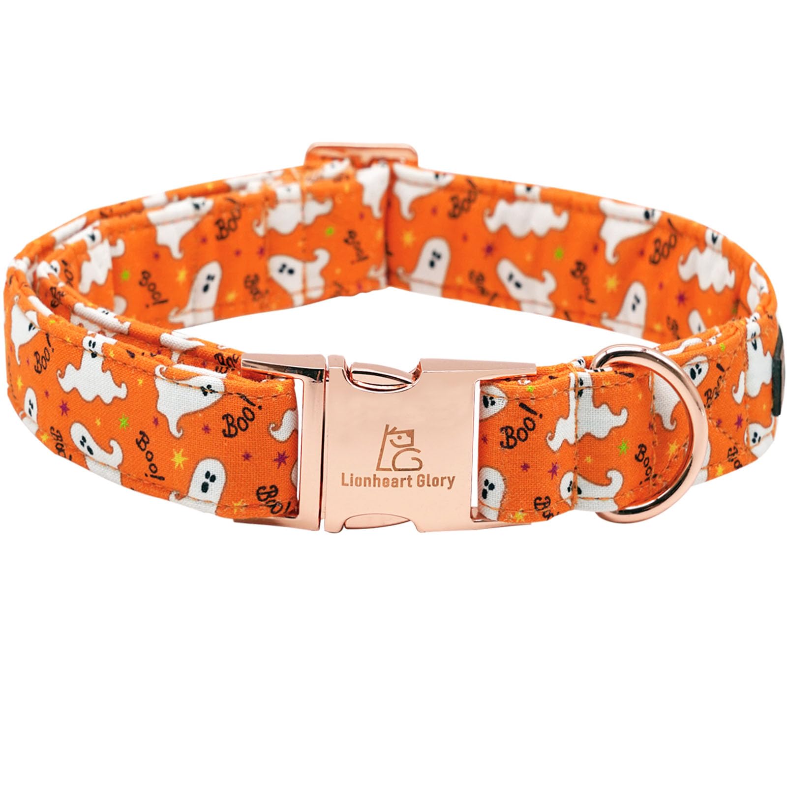 Lionheart Glory Halloween Dog Collars, Fall Dog Collar Heavy Duty Adjustable Dog Collar For X-Small Puppy Collar Dog Female Or Male Dog Collar