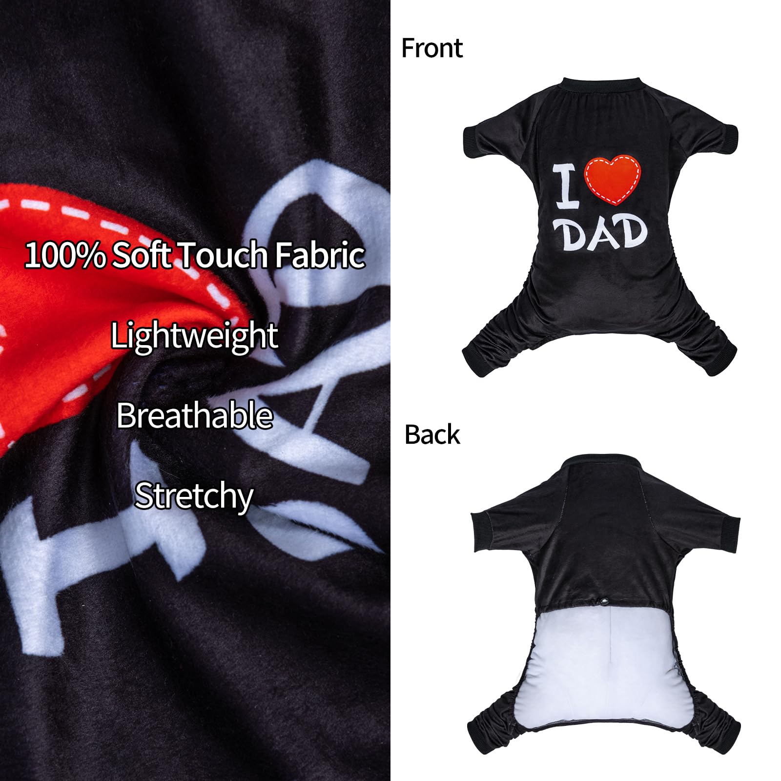 Cutebone Dog Halloween Pajamas Puppy Onesies Christmas Small Dogs Soft Pjs Coat Cat Apparel Comfy Pet Clothes Outfit Doggie Bodysuit P296L