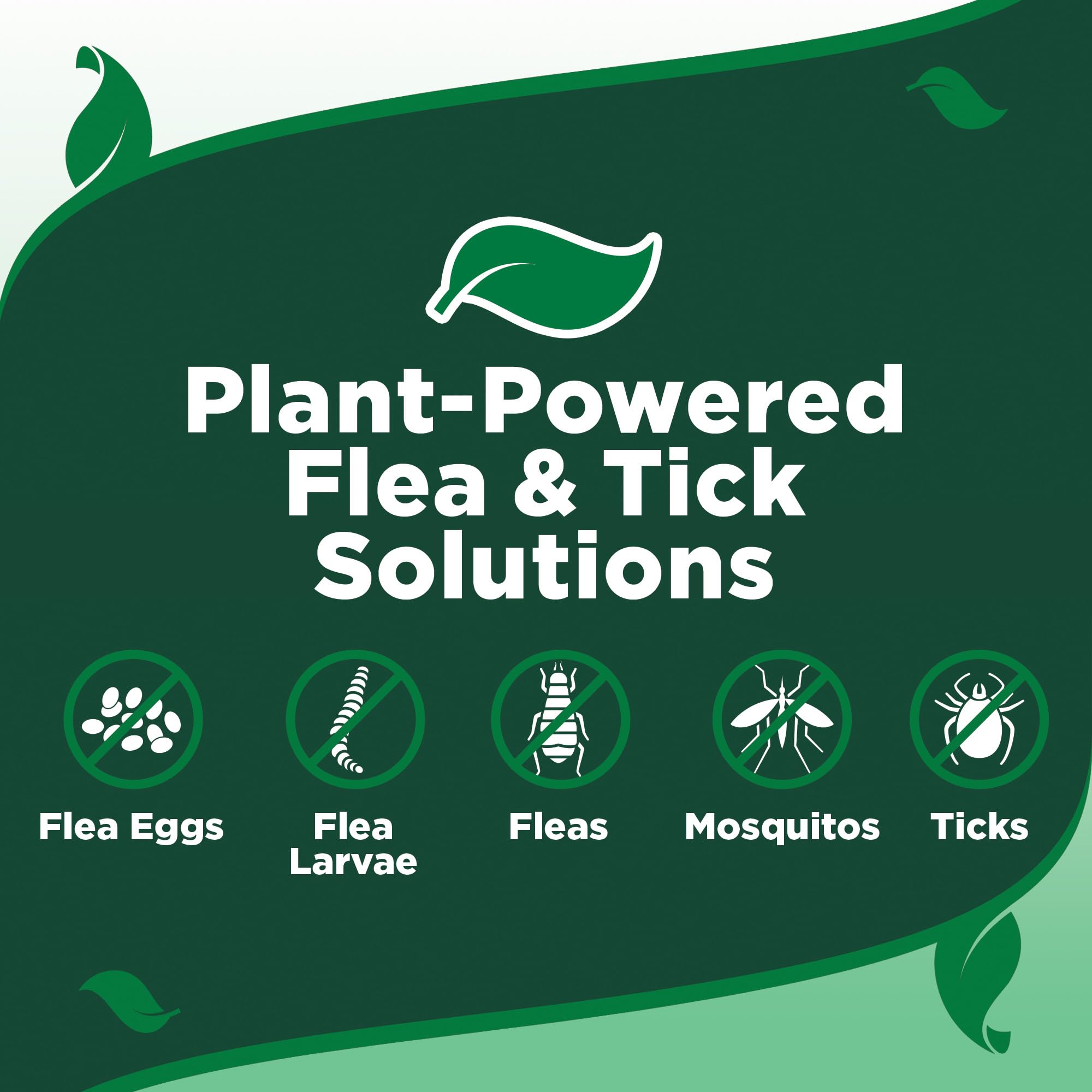 Vets Best Natural Flea and Tick Yard and Dog Kennel Spray, Plant Safe Tick Spray for Yard with Ready-to-Use Hose Attachment, Mo