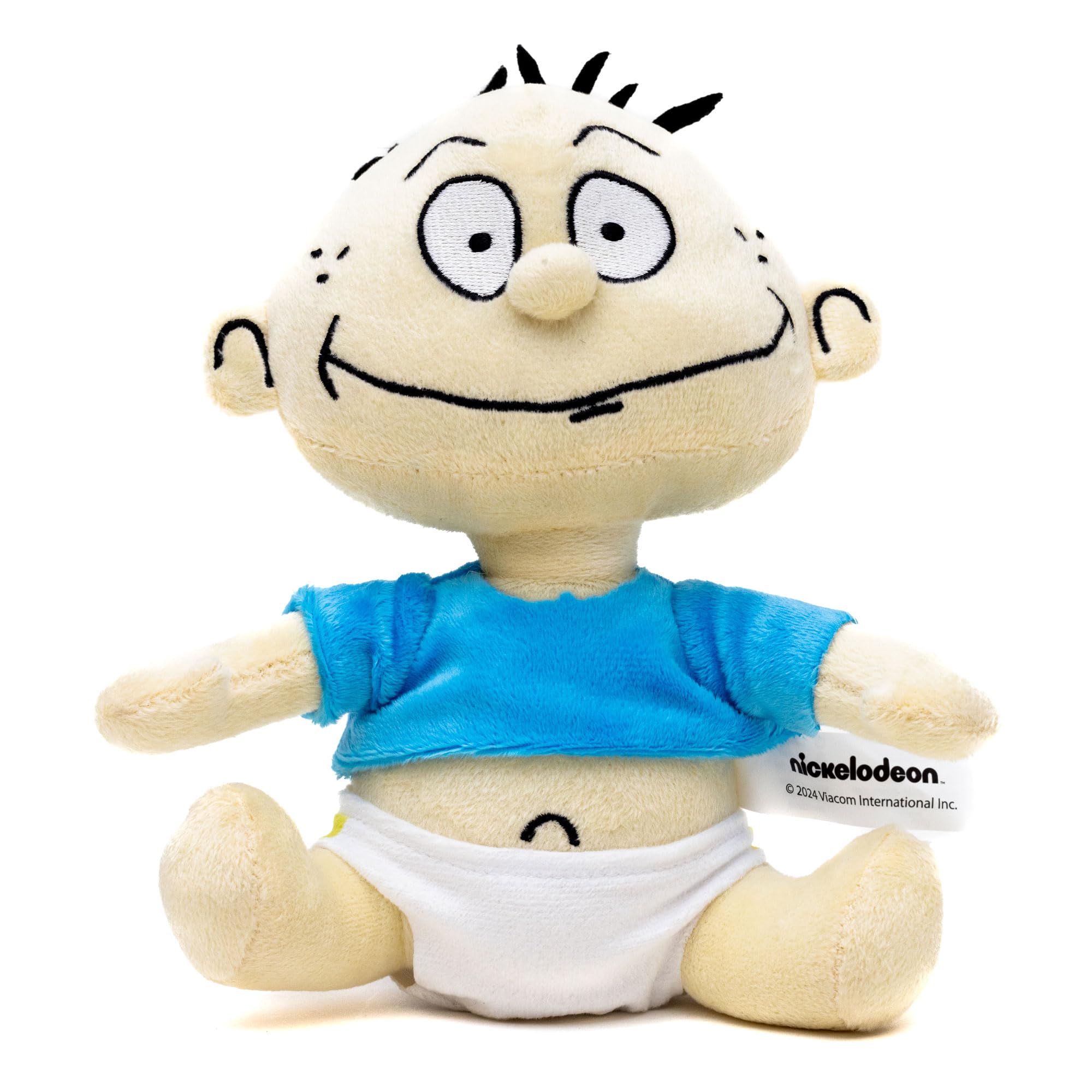 Buckle-Down Nickelodeon Squeaky Plush Dog Toy for Large, Medium & Small Dogs, Rugrats Tommy Pickles Full Body Sitting Pose, 4 x 