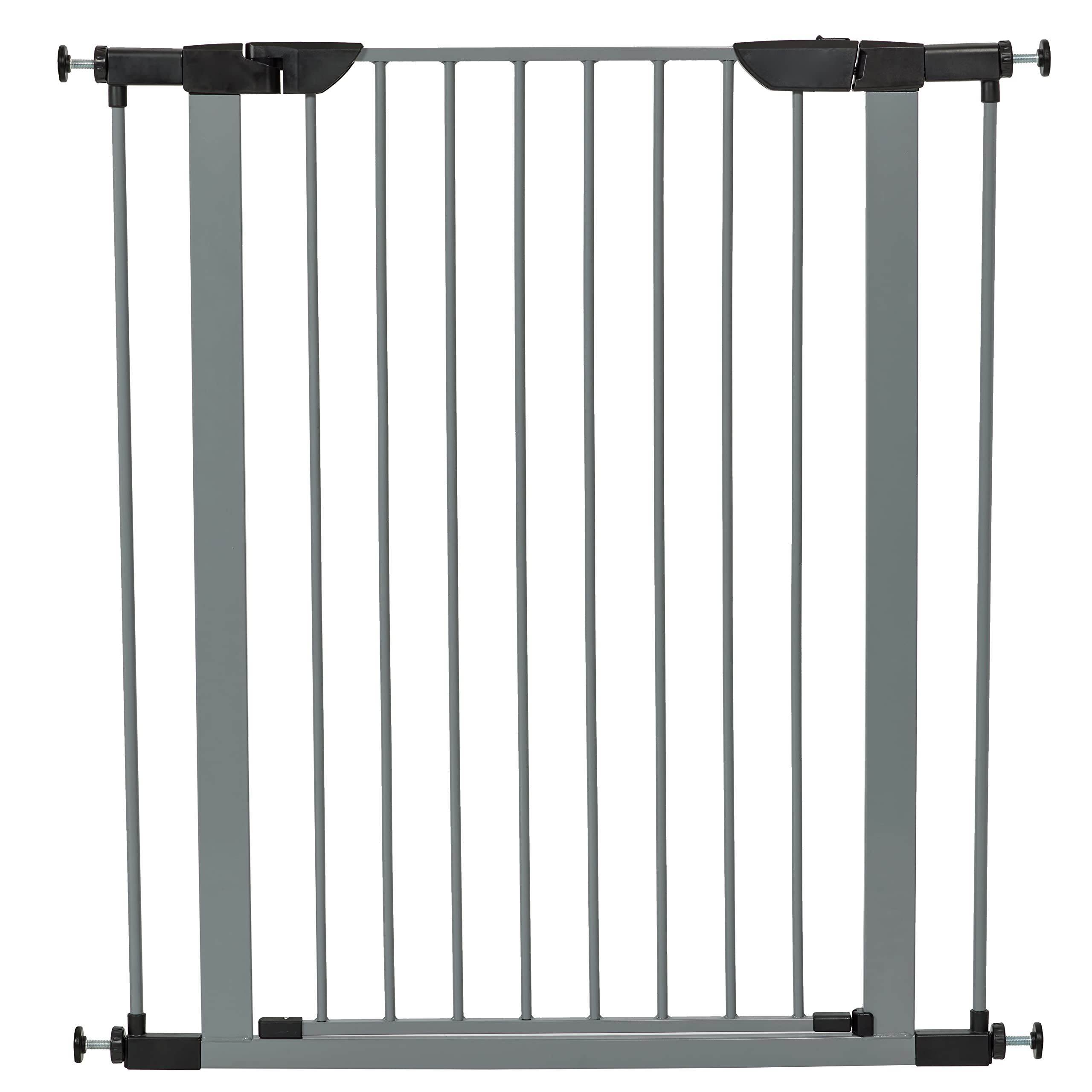 Brand New World New World Steel Dog Gate, Pressure Mounted Pet Gate Protects Walls & Doorways, No Tool Installation, Dog Gate Me