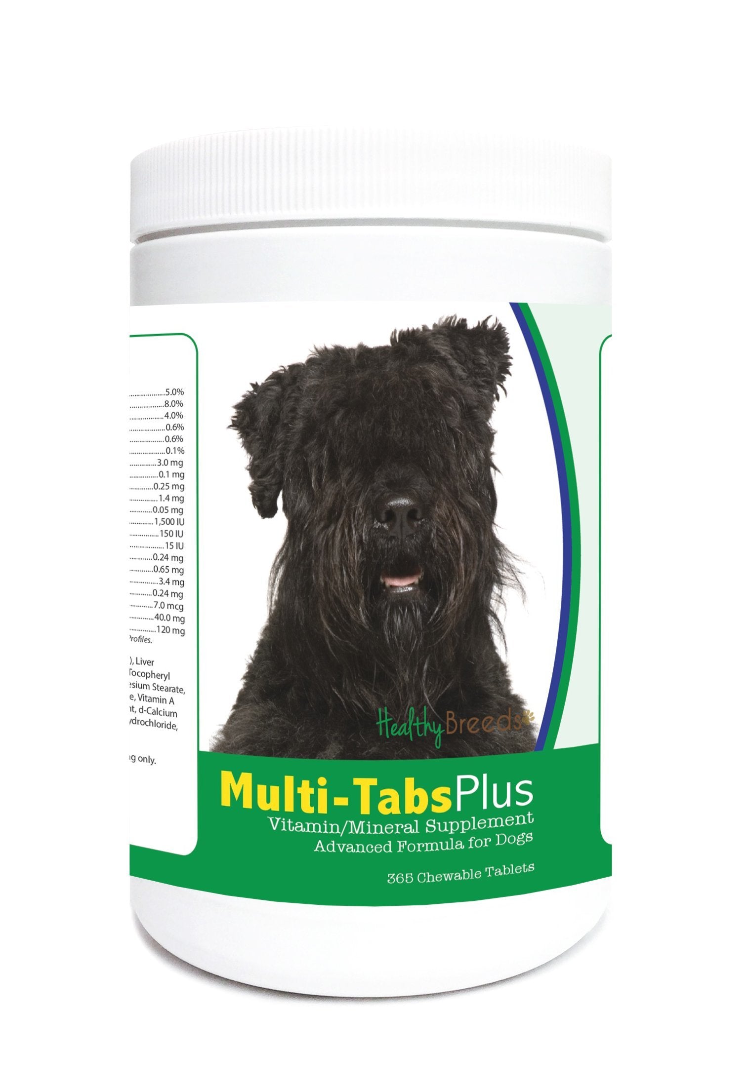 Healthy Breeds Bouvier des Flandres Multi-Tabs Plus Chewable Tablets 365 Count