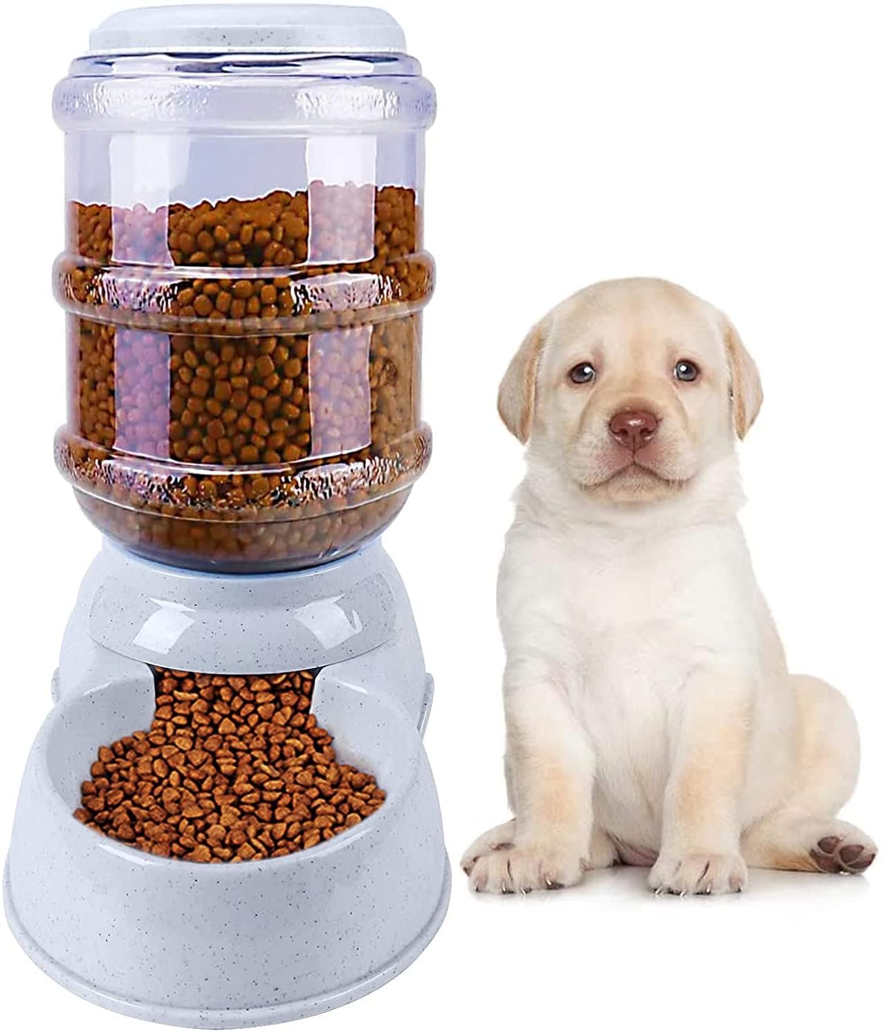 Toriox Plastic Pet Food Dispenser, SelfDispensing Gravity Pet Feeder Waterer Cat Dog Feeding Bowl Automatic Feeding Pet Supplie