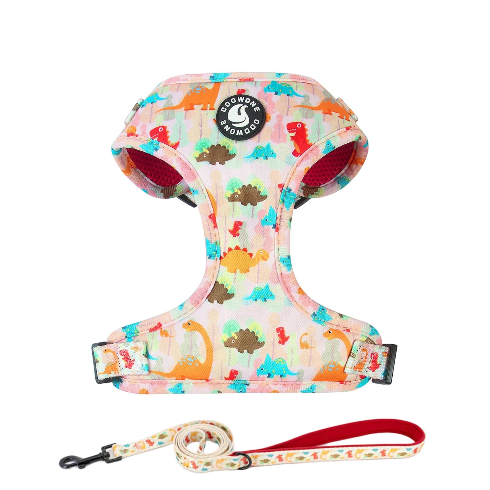 Adjustable Dog Harness and Leash Set for Girl Air Mesh Dog Vest Harness 5Ft Dog Training Leash with Soft Handle Pet Escape Proof