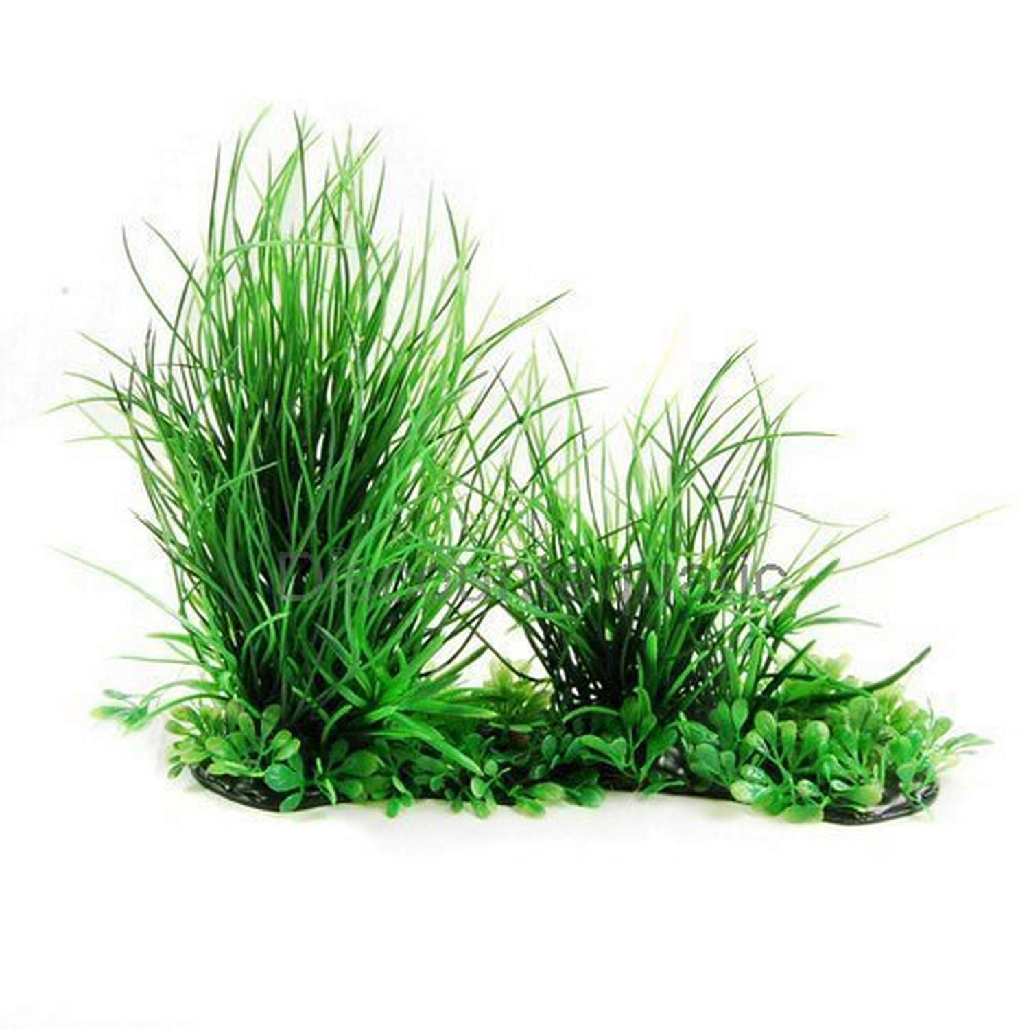 Cnz Aquarium Aquascape Artificial Plastic Plant, 10-Inch X 8-Inch, Green