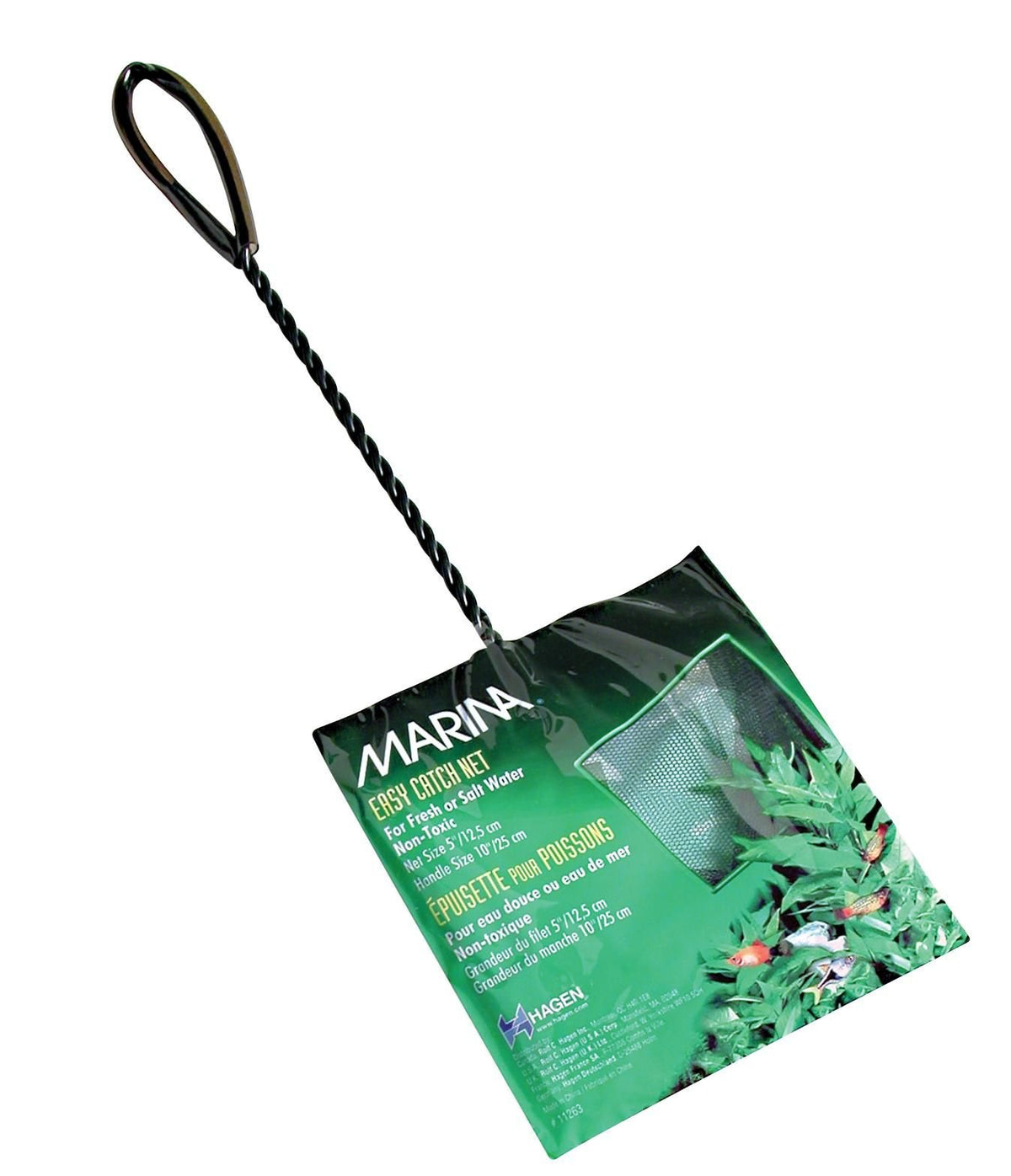 Marina 5-Inch Black Coarse Nylon With 10-Inch Handle