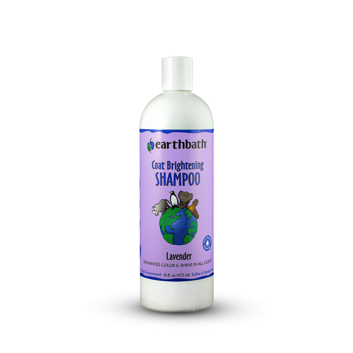 Earthbath, Lavender Dog Shampoo - Coat Brightening Shampoo For Dogs, Deodorizing Dog Wash, Made In Usa, Shampoo For Smelly Dogs, Cruelty Free Pet Shampoos - 16 Oz (1 Pack)