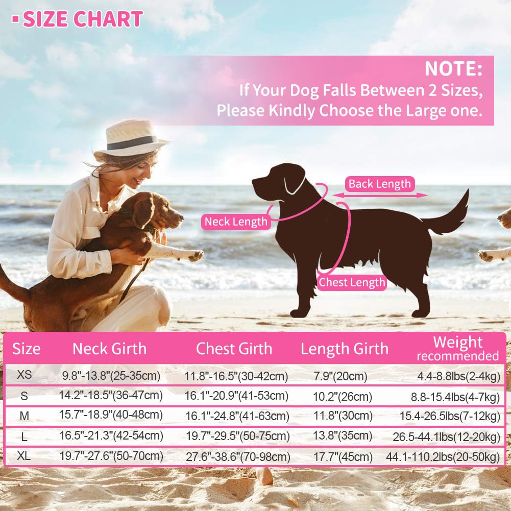 Emust Large Dog Life Jacket, Dog Life Vests For Swimming, Adjustable Small/Medium/Large Dog Flotation Vest For Water At Pool, Be