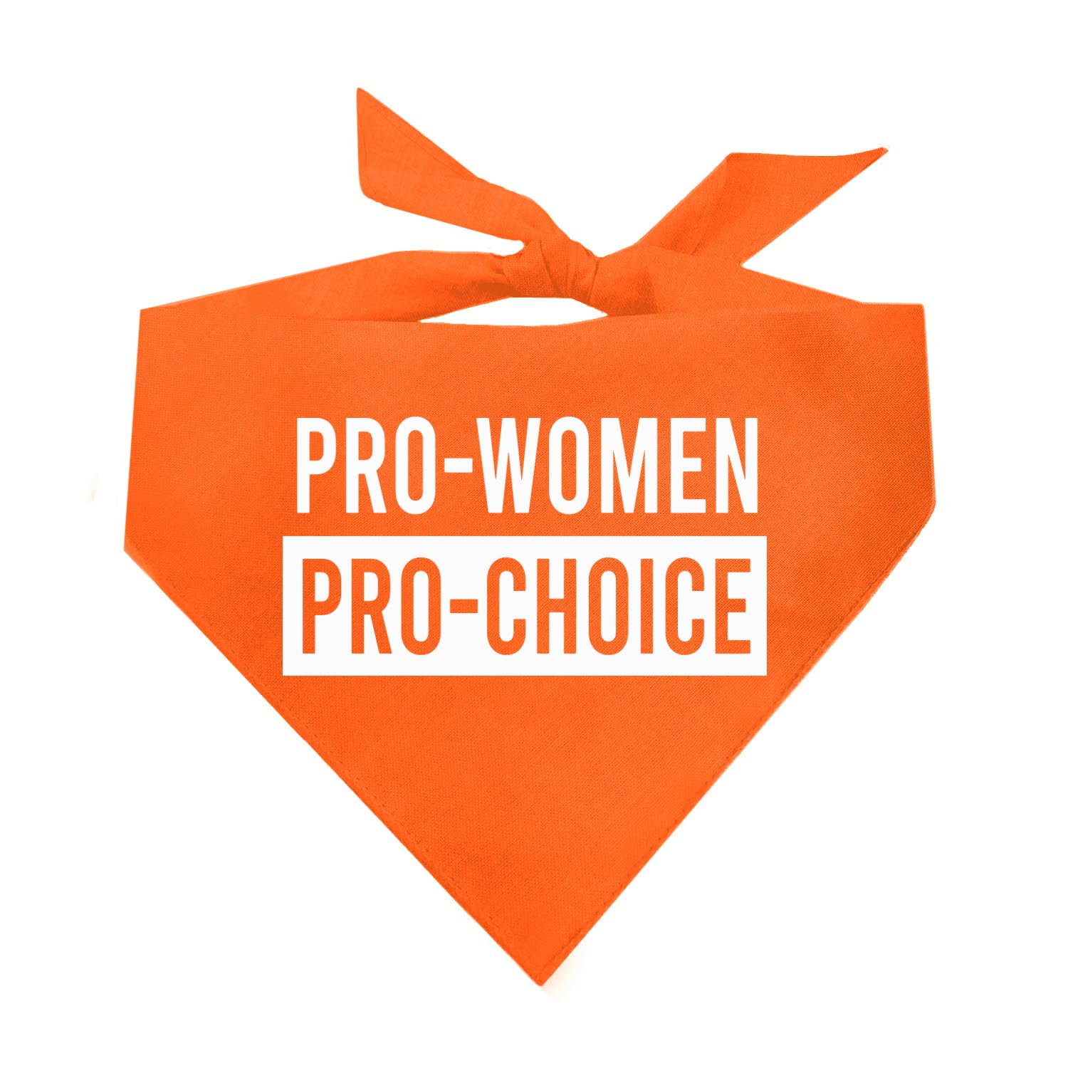 Pro-Women Pro-Choice Dog Bandana | 100% Cotton Adjustable Triangle | Made In Usa | Women'S History Month | Feminist | Female Rig