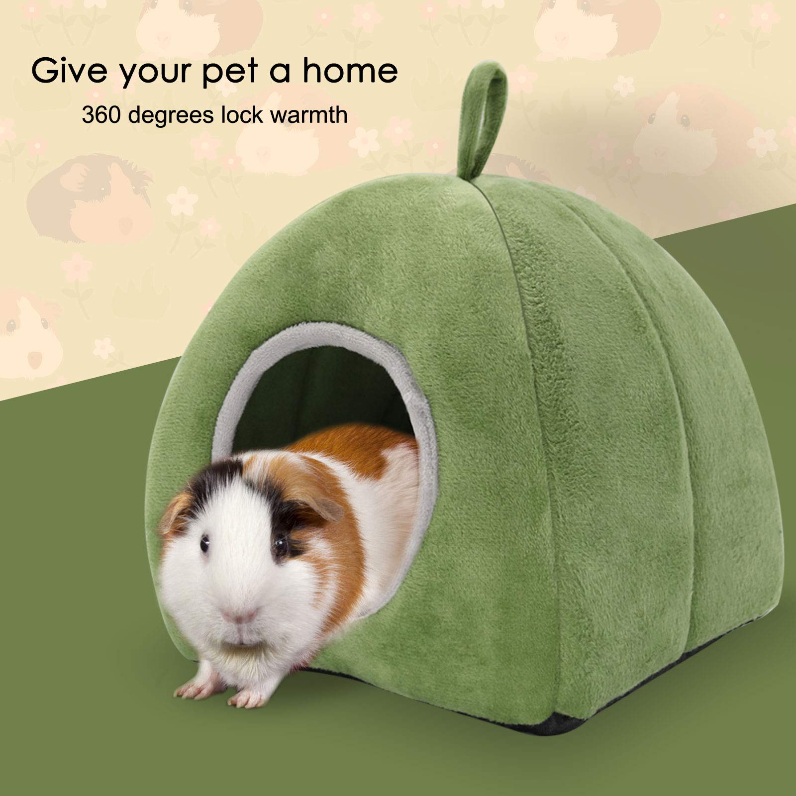 Yuepet Guinea Pig Bed 2 Pack - Washable Cage Accessories Small Animal Hideout For Chinchilla, Hamsters, Hedgehog