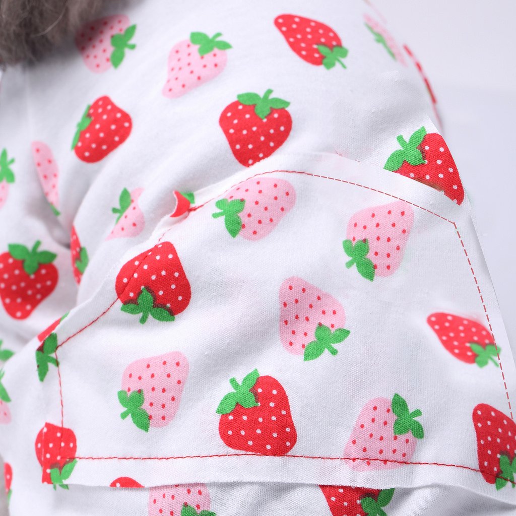 S-Lifeeling Dog Pajamas - Comfortable Turtleneck Love Pattern Puppy Jumpsuit Shirt - 100% Cotton Coat For Medium And Small Dogs