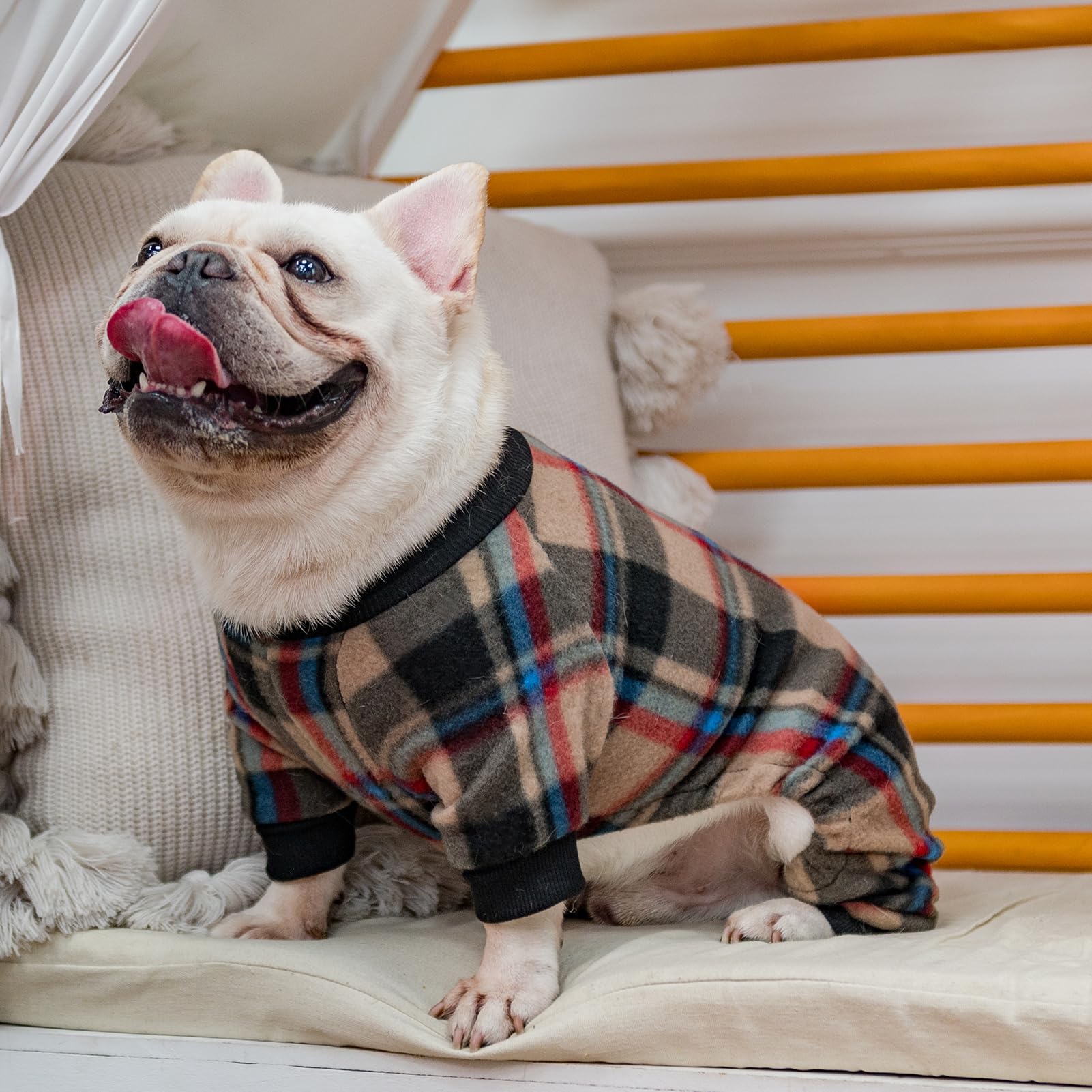 Scenereal Dog Pajamas For Small Medium Large, Thanksgiving Dogs Sweater, Soft And Warm Fall Dog Clothes, Puppy Onesie Outfits For Doggie Winter Christmas - Dog Jammies Pjs