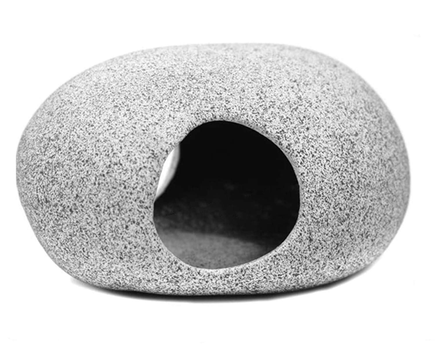 XMHF Aquarium Decorations Rock, Ceramic Shelters - Shrimp Habitat, Breeding Tube, Hiding cave, Stackable Fish Tank Decor Cave fo