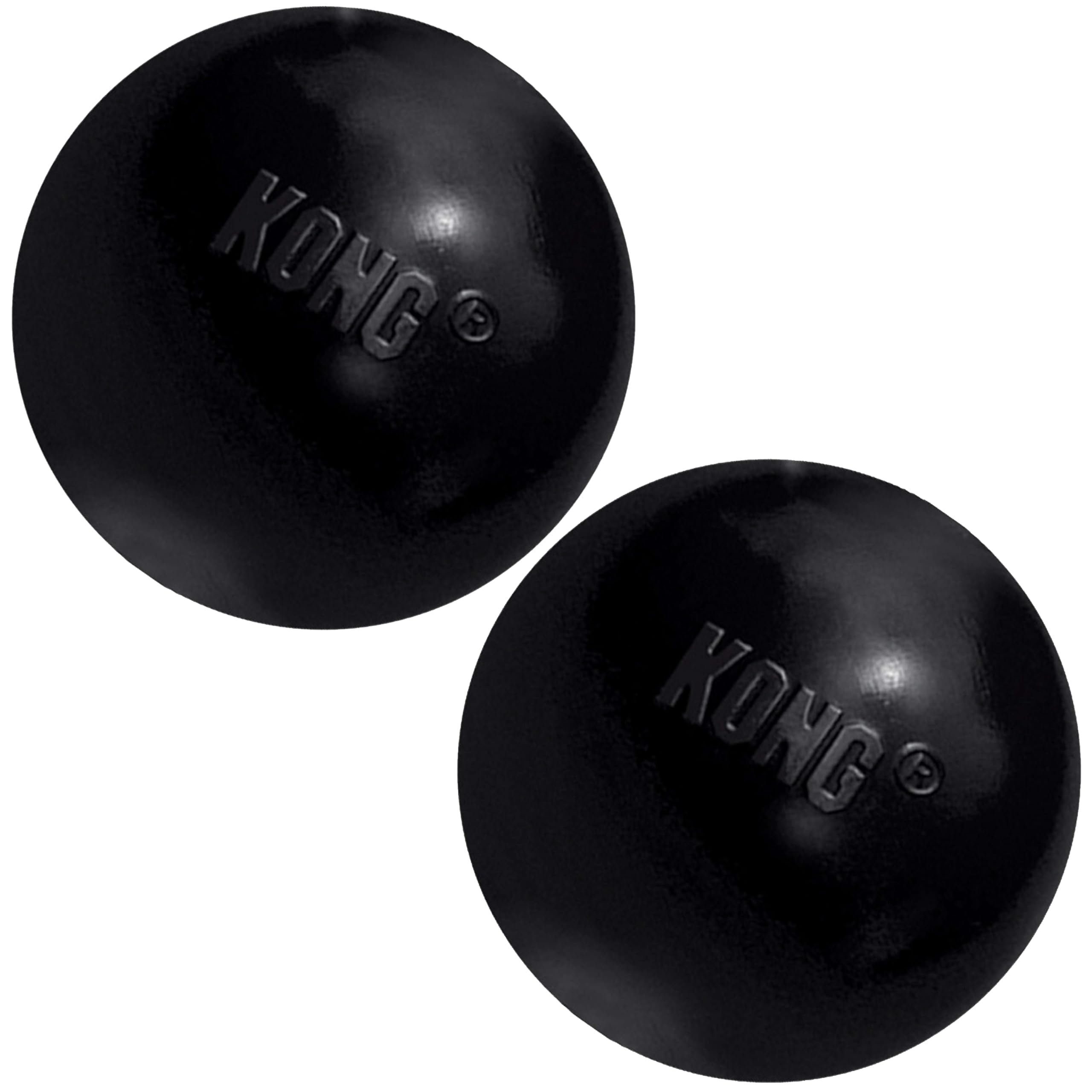 KONG Extreme Ball with Hole - Fetch Toy - Durable Dog Toy for Training, Interactive Playtime & More - Natural Extreme Rubber Bal