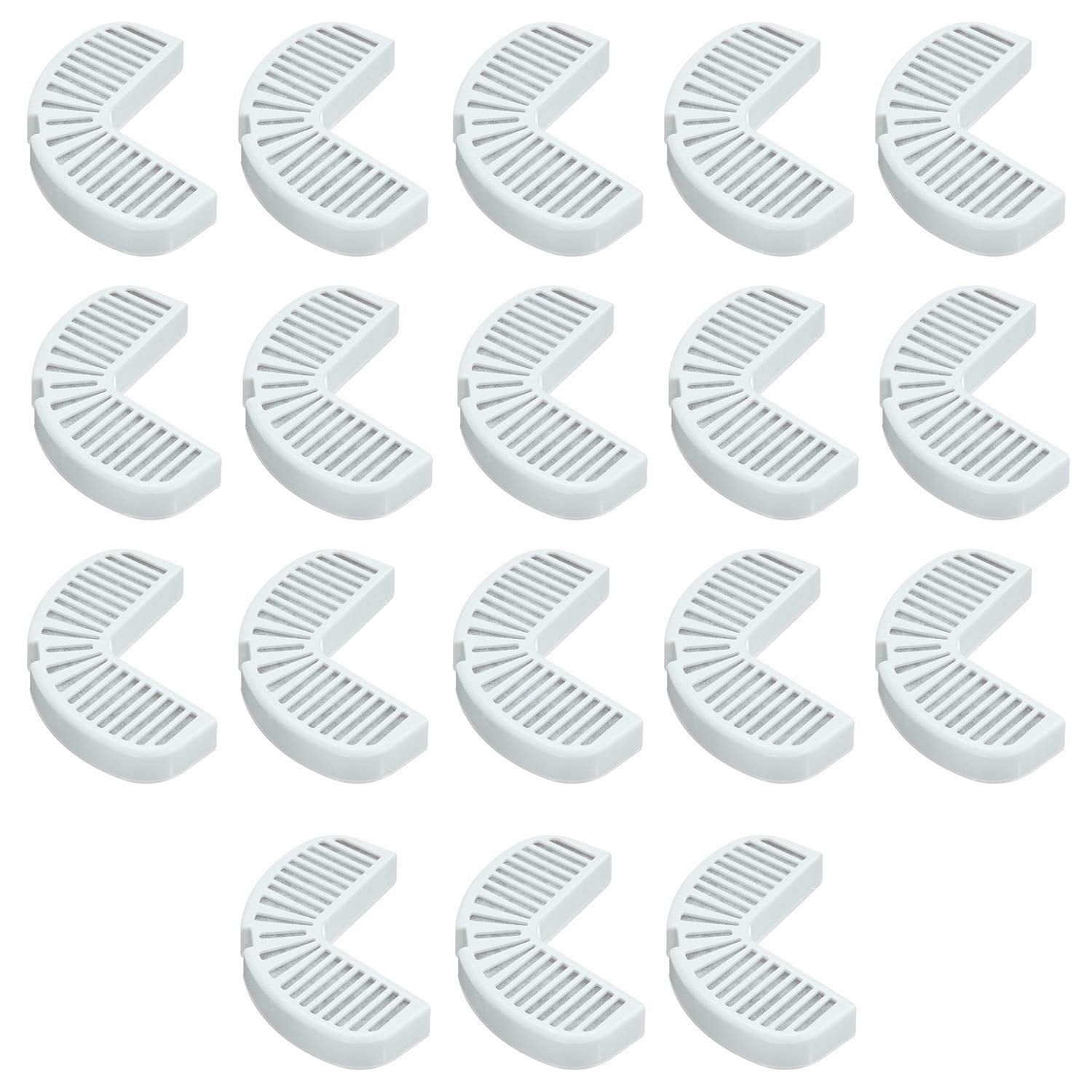 Pioneer Pet Replacement Filters For Ceramic & Stainless Steel Fountains, Raindrop Filters (18 Filters)
