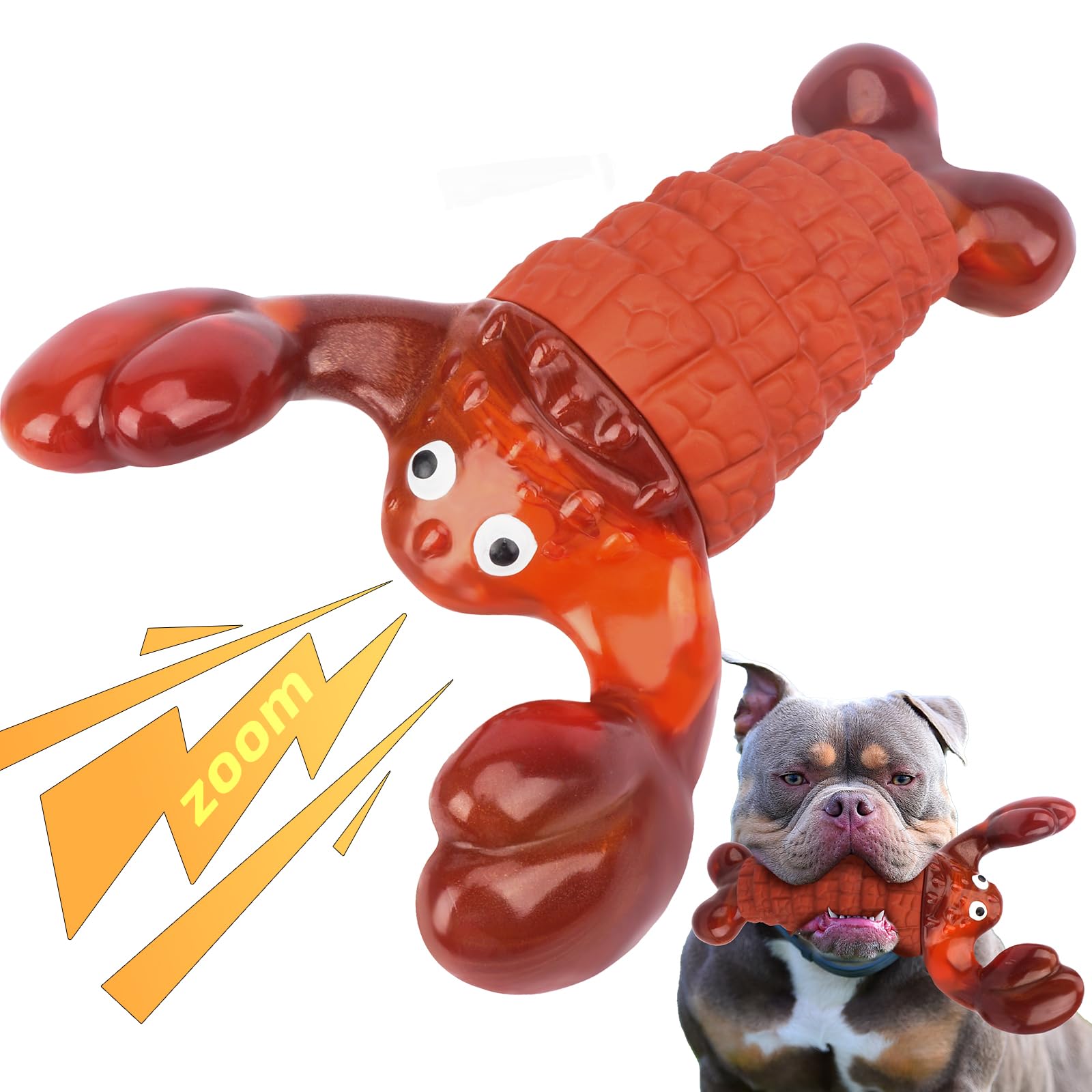 Bikiisen Squeaky Dog Toys For Aggressive Chewers For Large Dogs, Interactive Chew Toys To Keep Them Busy, Indestructible Toys, T
