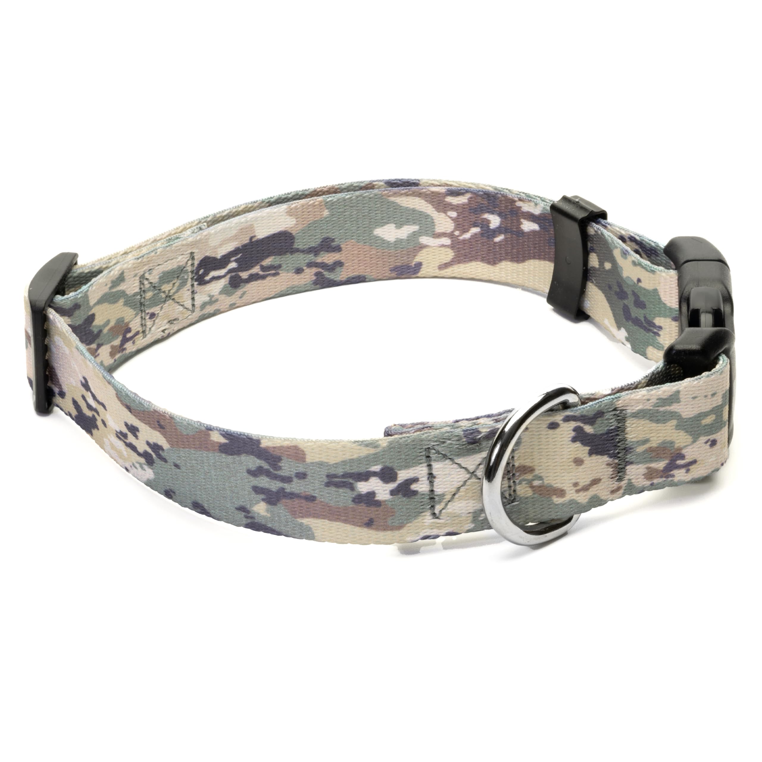 Country Brook Petz - Deluxe Mountain Viper Camo Dog Collar - Made In The U.S.A., Camouflage Collection Featuring Rugged Designs (1 Inch, Large)