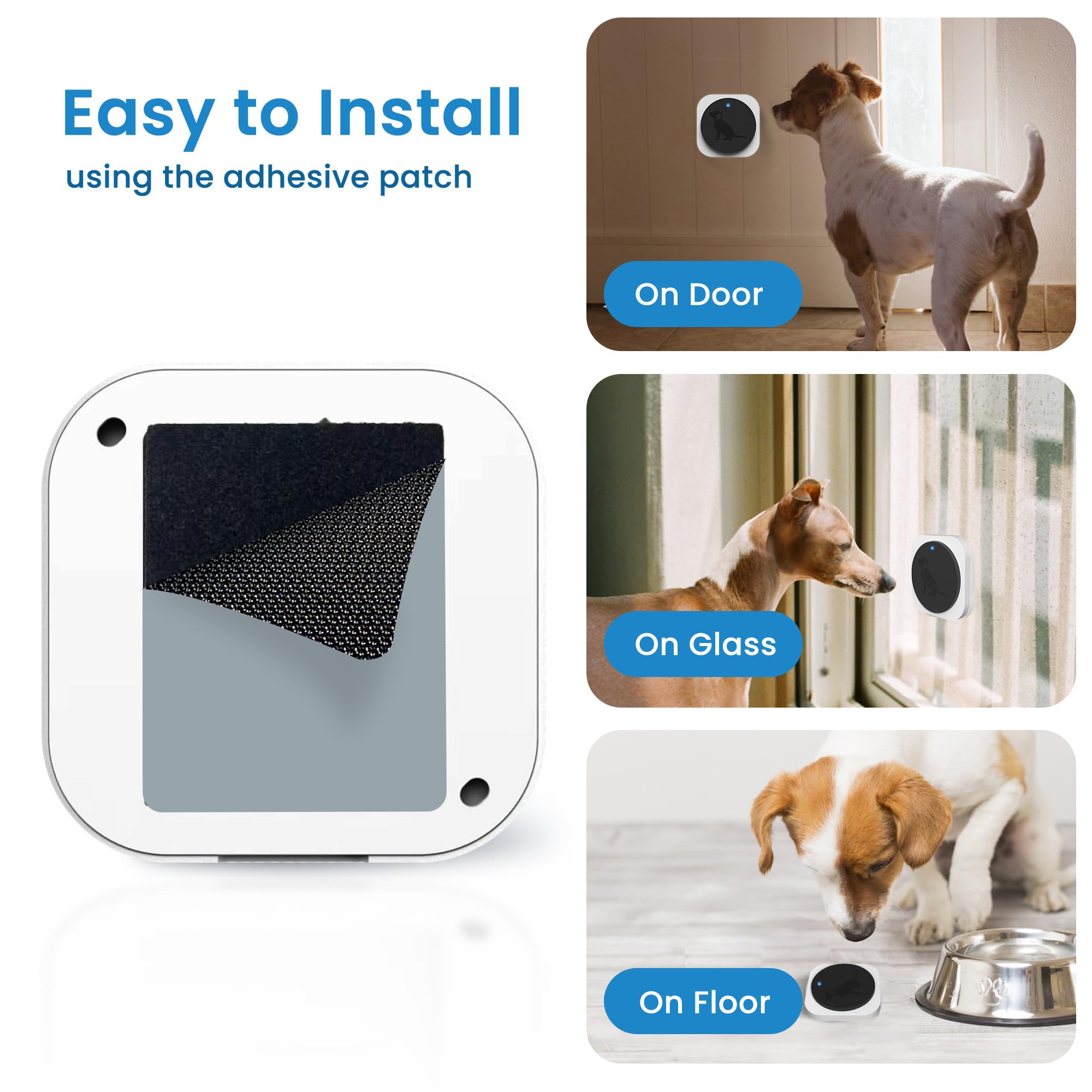 Hathever Dog Bell For Door Potty Training, Wireless Doggie Door Bell Operating At 1000 Feet With Chew Resistant Ip65 Waterproof