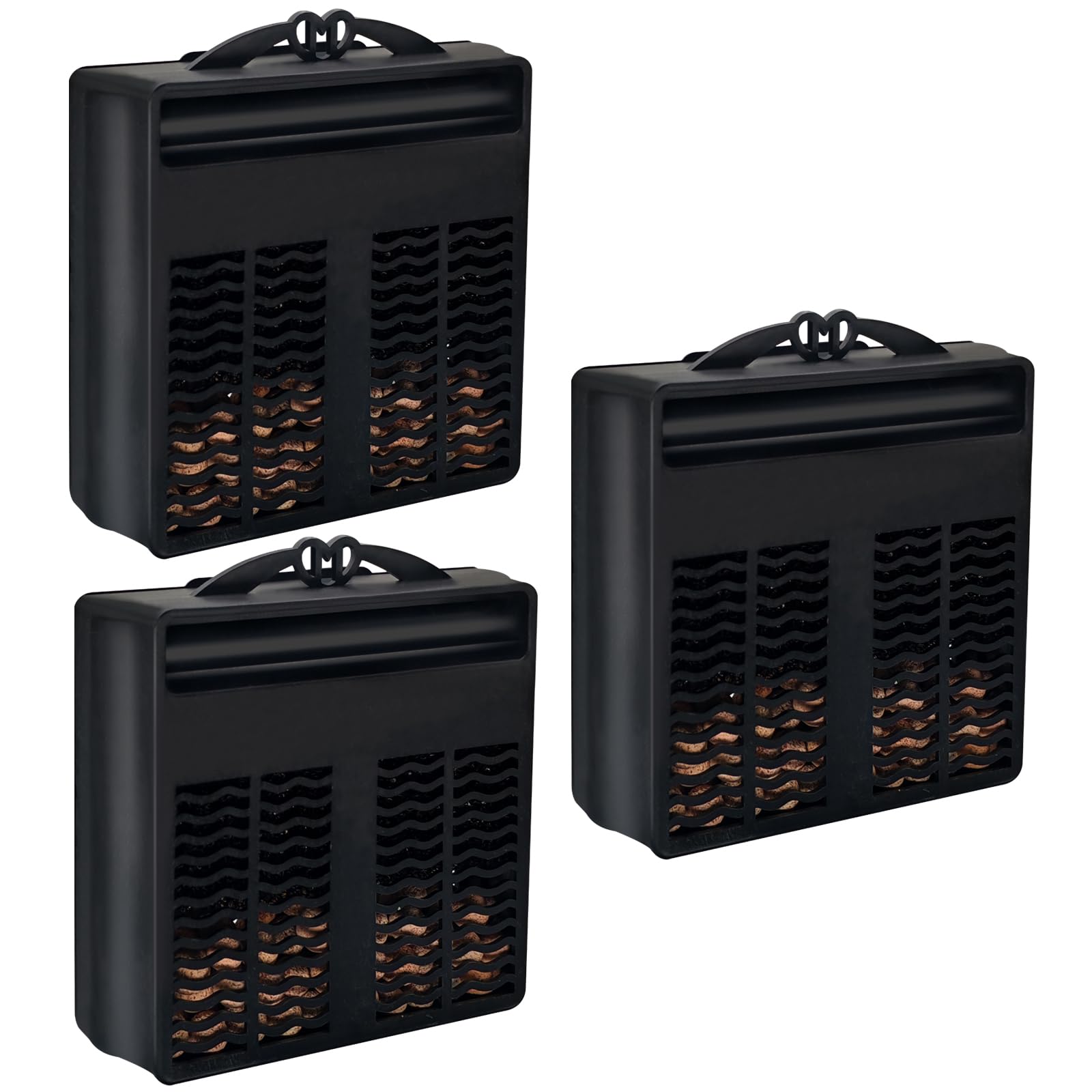 GOZILLA Aquarium Filter Cartridges, 3 Filter Boxes Suit for 16W 265GPH Low Level Water Filter, Fish Tank Filters Filtration Acce