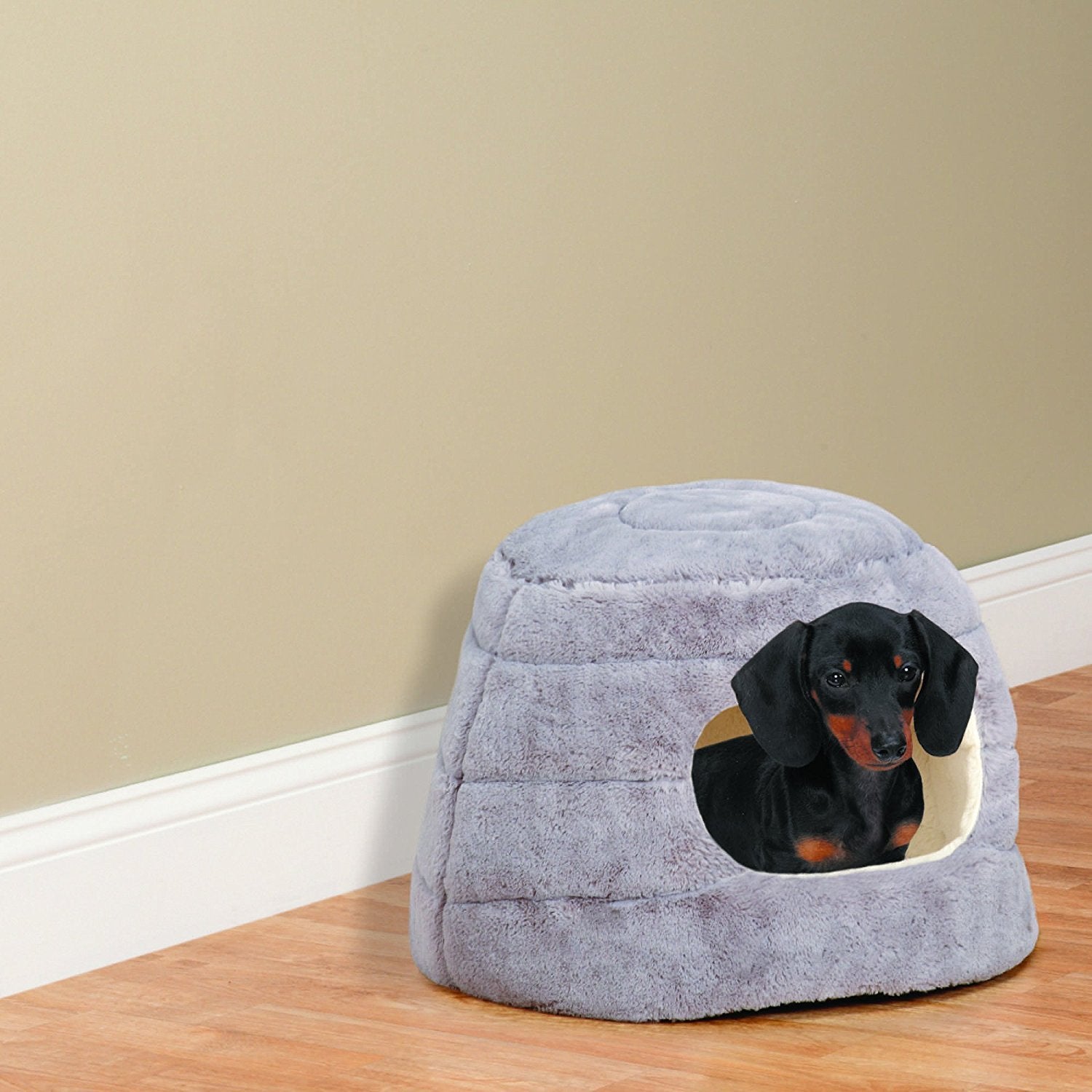 Slumber Pet Cuddler Beds - Soft And Ultra-Comfortable Beds For Cats And Small Dogs - 16'D X 12'H, Dove