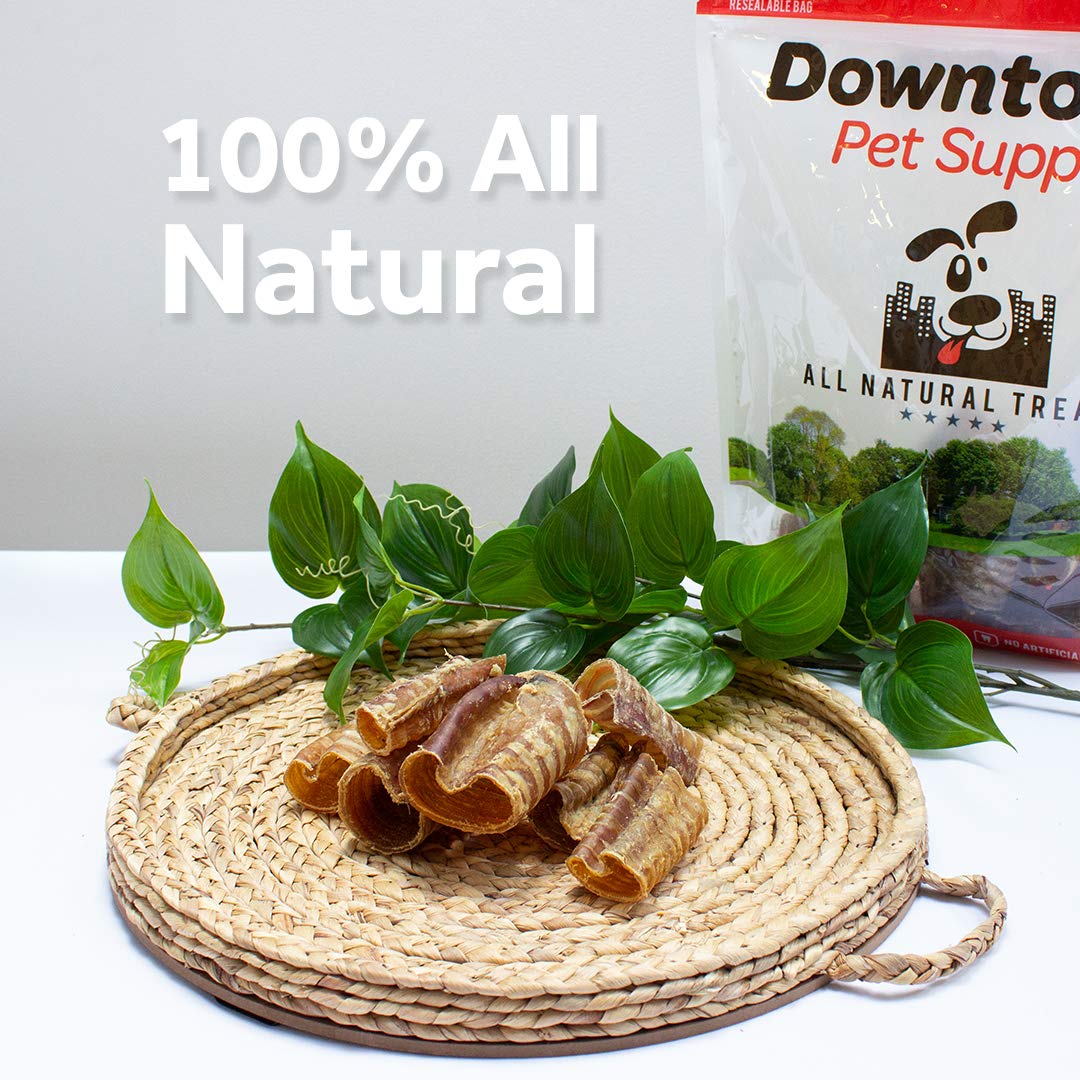 Downtown Pet Supply - Beef Trachea Dog Treats - Bully Sticks Alternative - Dog Dental Treats & Rawhide-Free Dog Chews - Glucosam