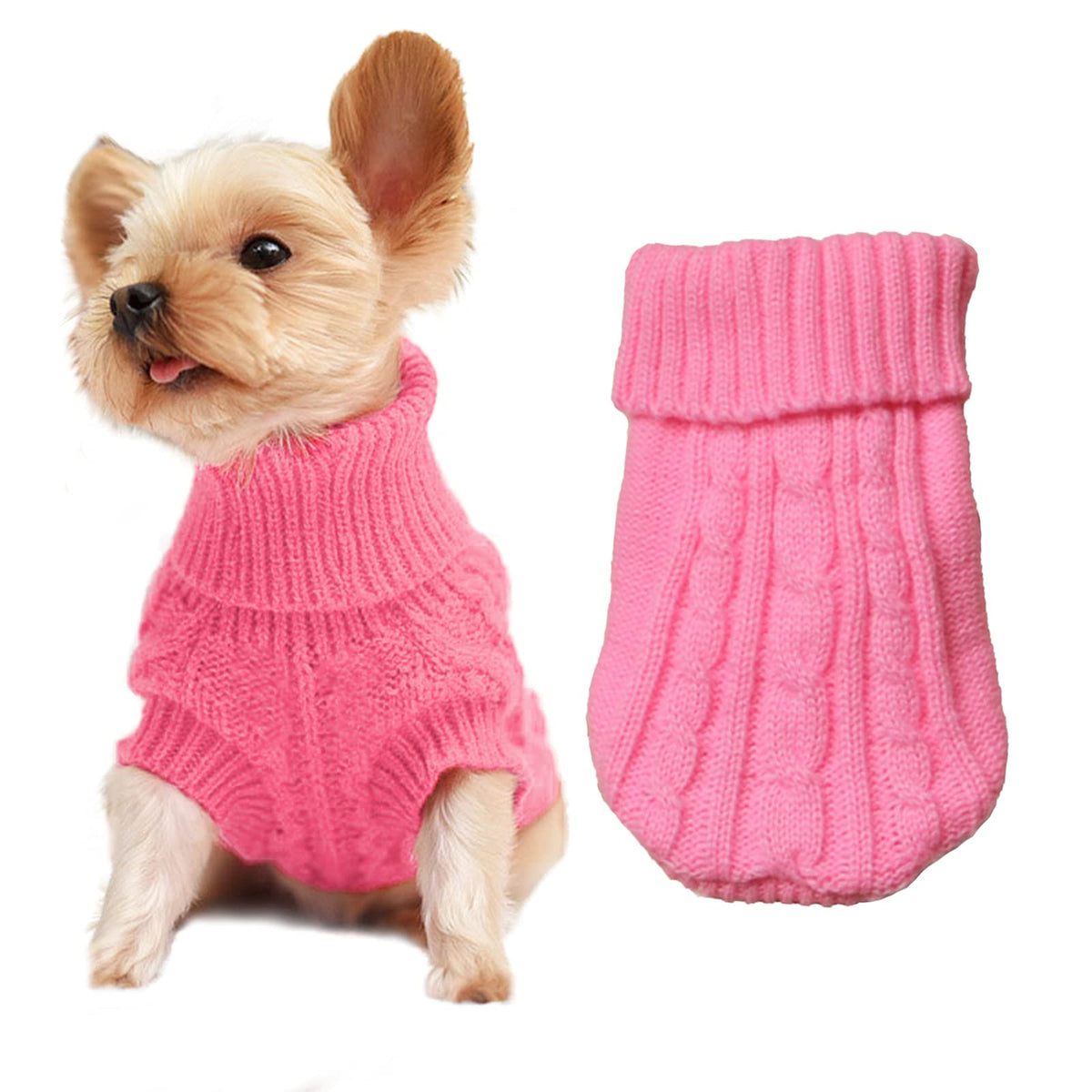 Dog Sweaters For Small Dogs, Pet Sweaters Classic Knitwear Winter Girl Boys Dog Clothes Chihuahua Coat Warm Puppy Costume Clothing Cute Doggie Sweater Apparel For Yorkie Christmas