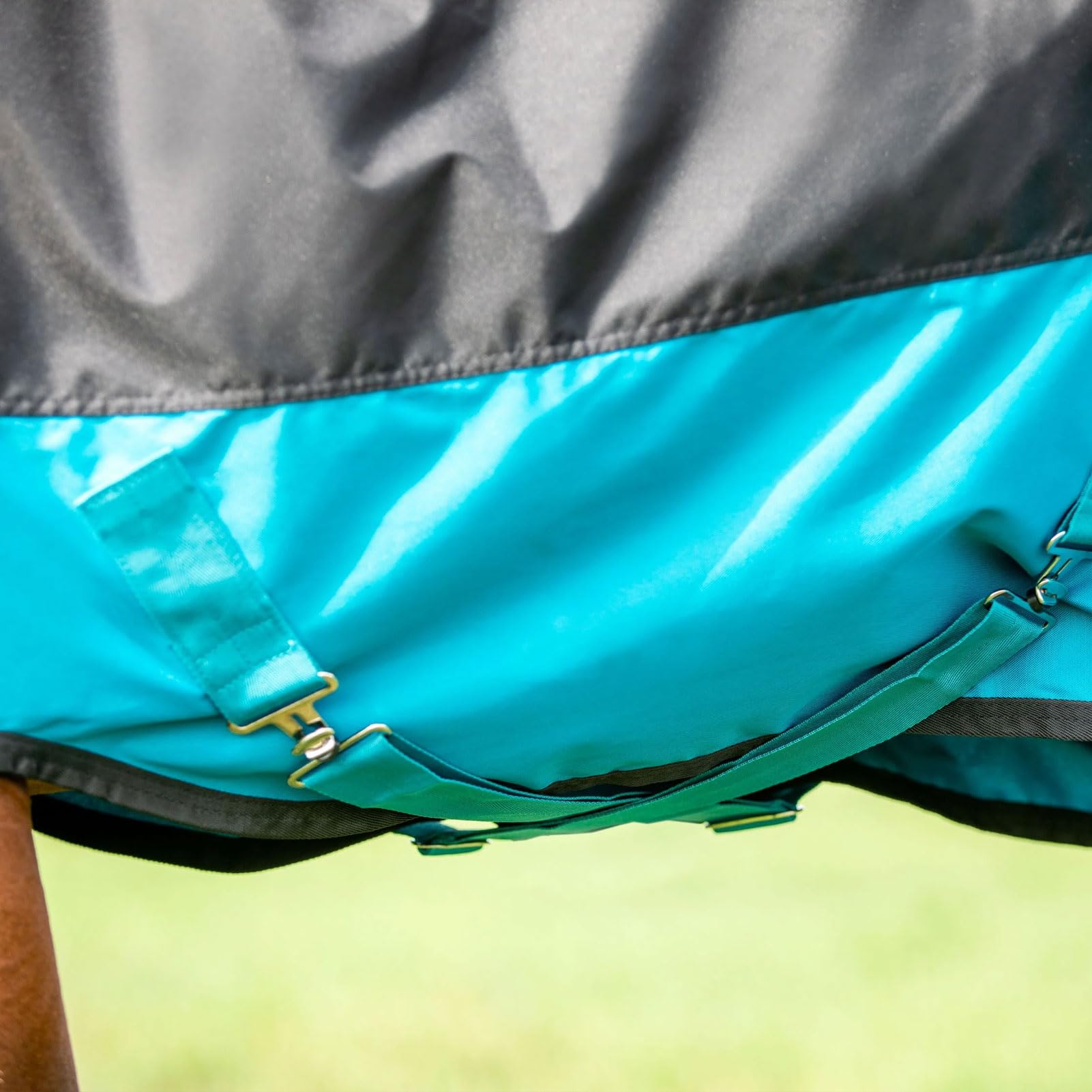 Horseware Ireland Mio T/O Lite, Color: Black/Turq & Black, Size: 57 (Aasa41-Kctk-57)