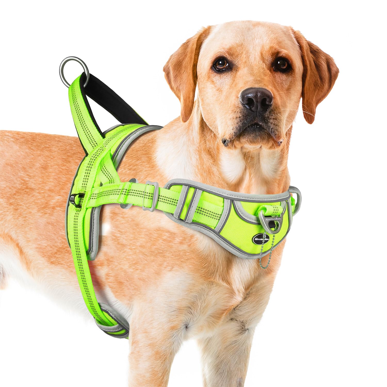 ADVENTUREMORE No Pull Large Dog Harness, Sport Dog Halter Harness Reflective Breathable Dog Vest Escape Proof Dog Harness with E
