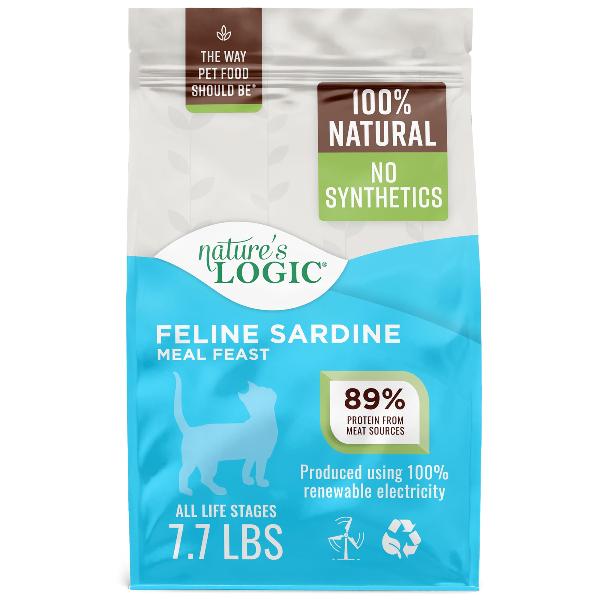 Natures Logic Sardine Dry Cat Food (1 Pack), 7.7 lb