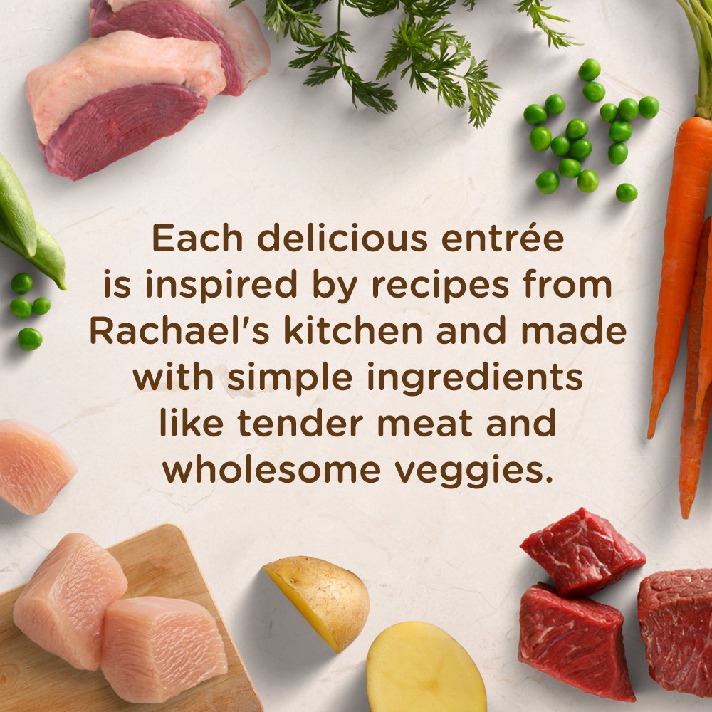 Rachael Ray Nutrish Premium Natural Wet Dog Food, Savory Lamb Stew Recipe, 8 Ounce Tub (Pack of 8)