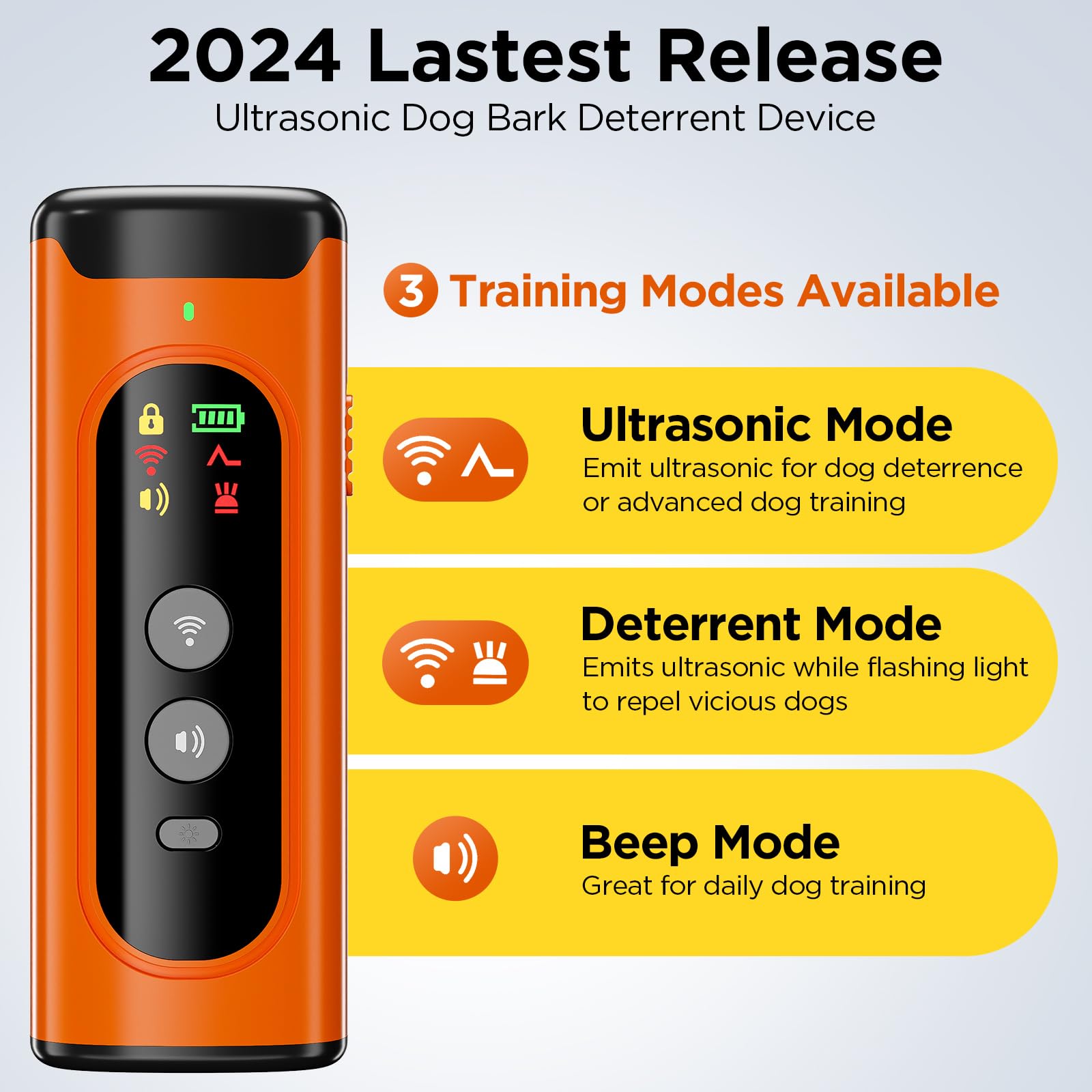 2024 Dog Bark Deterrent Device, Anti-Bark Device for Dog Training & Behavior Aid, No Need to Yell or Pat, Simply Point at The Do