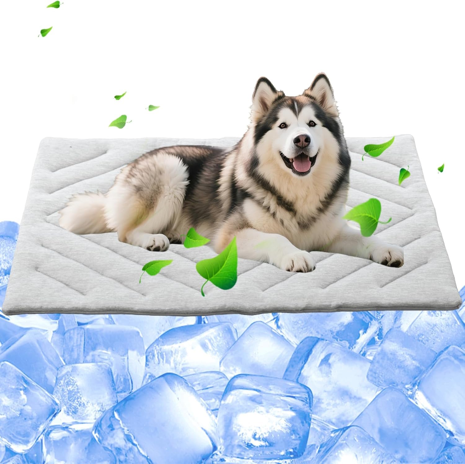 BECROWM Dog Cooling Mat Self Coolings Foldable Cooling Pad for Dog in Summer Coolings Mat for Dogs and Cats Machine Washable (X-