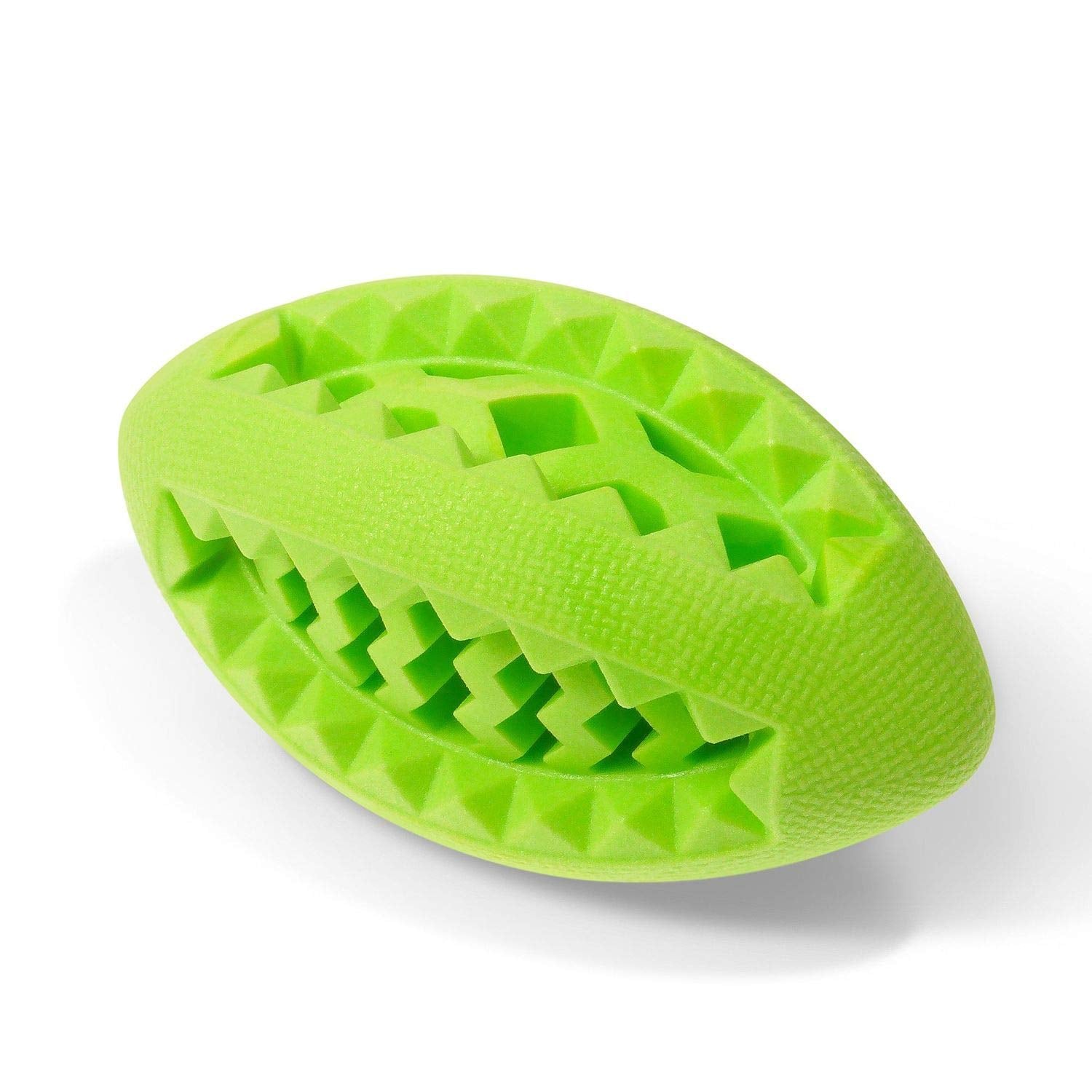 Fluffy Paws Dog Treat Ball - Soft Rubber Toy Football, Dental Treat and Bite Resistant, Durable Non-Toxic, Training Toy for Smal