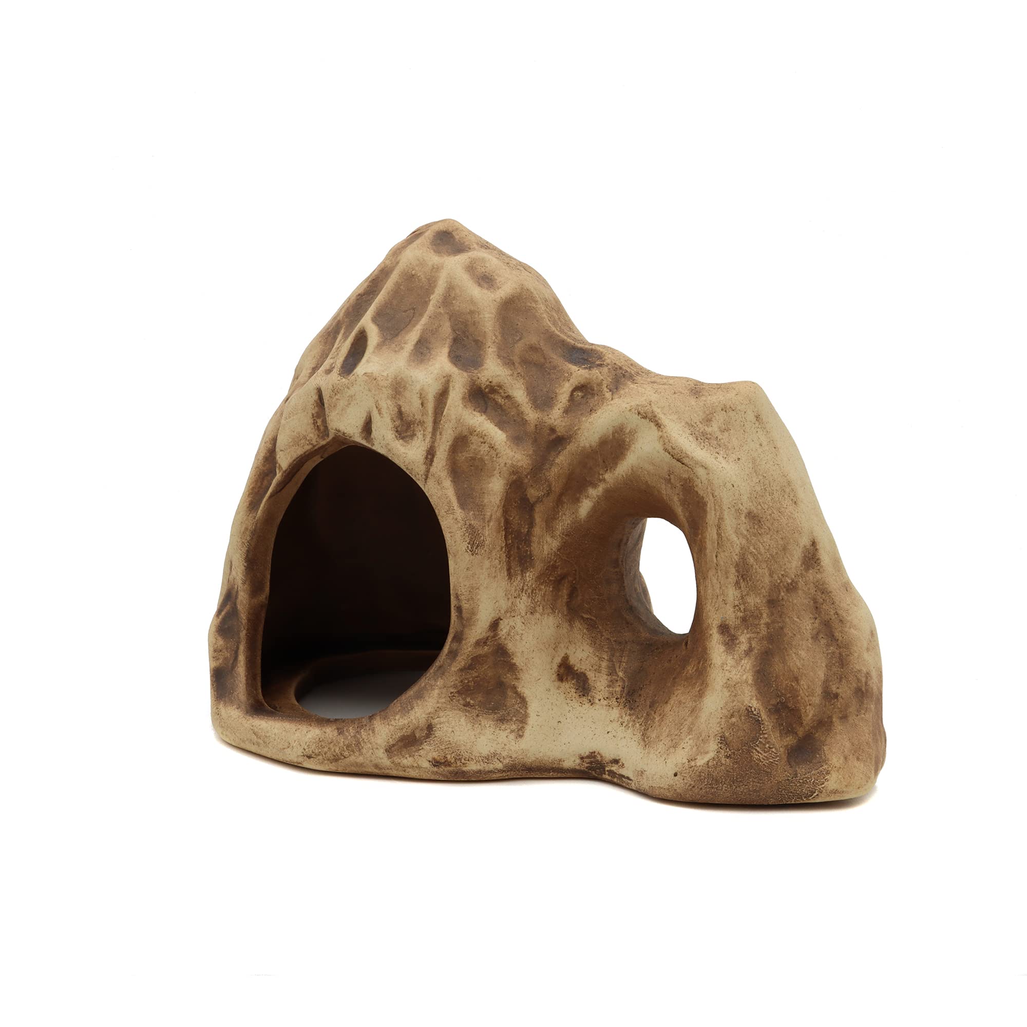 Alegi Aquarium Ceramic Decoration Mountain, Cave Rock For Cichlids, Betta Fish Tank (Mountain 2)