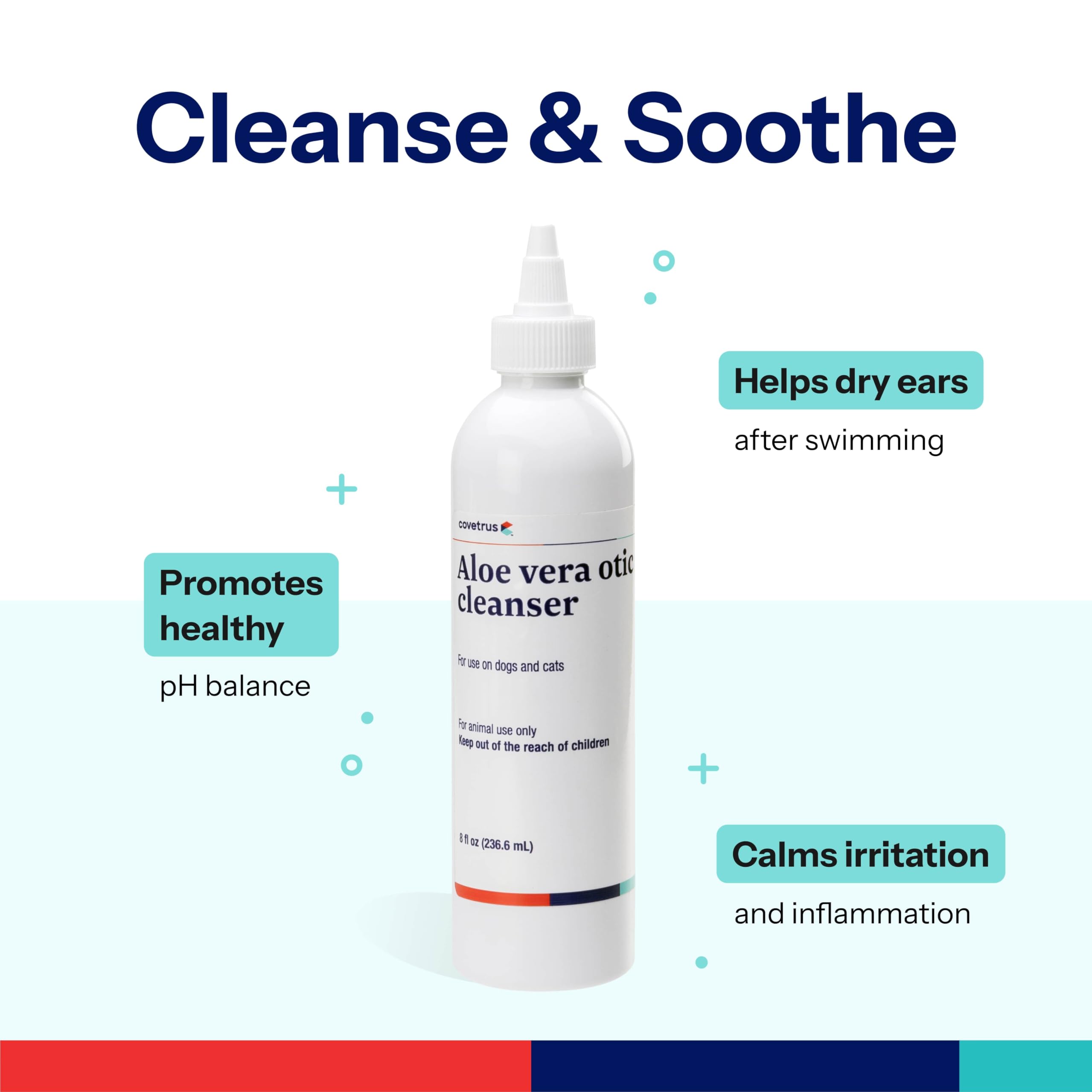 Covetrus Aloe Otic Cleaning Solution 8oz Bottle