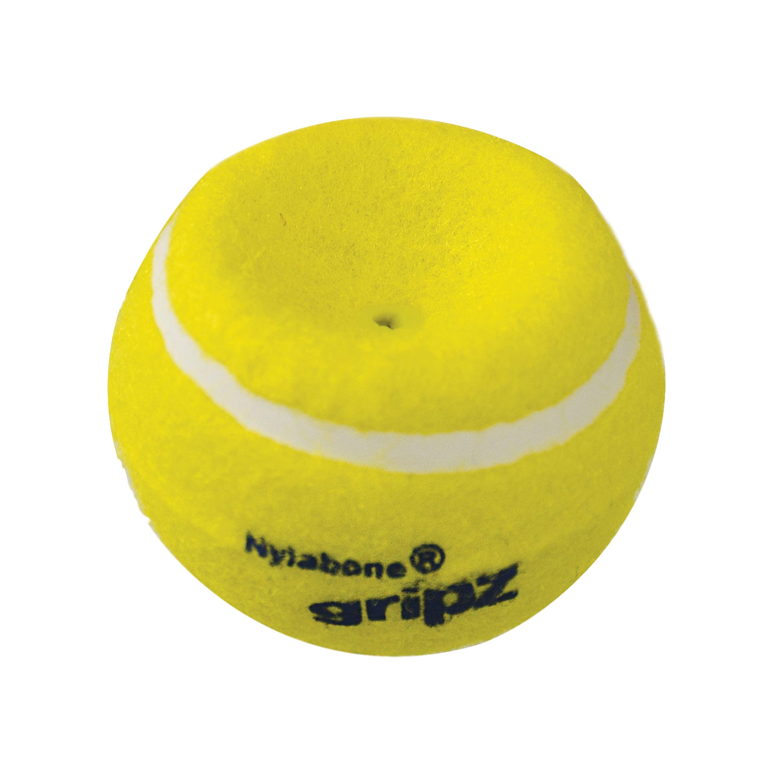 Nylabone Power Play Tennis Gripz Fetch Toy, Squeaky Tennis Ball Chew Toy For Dogs, Medium (3 Count)