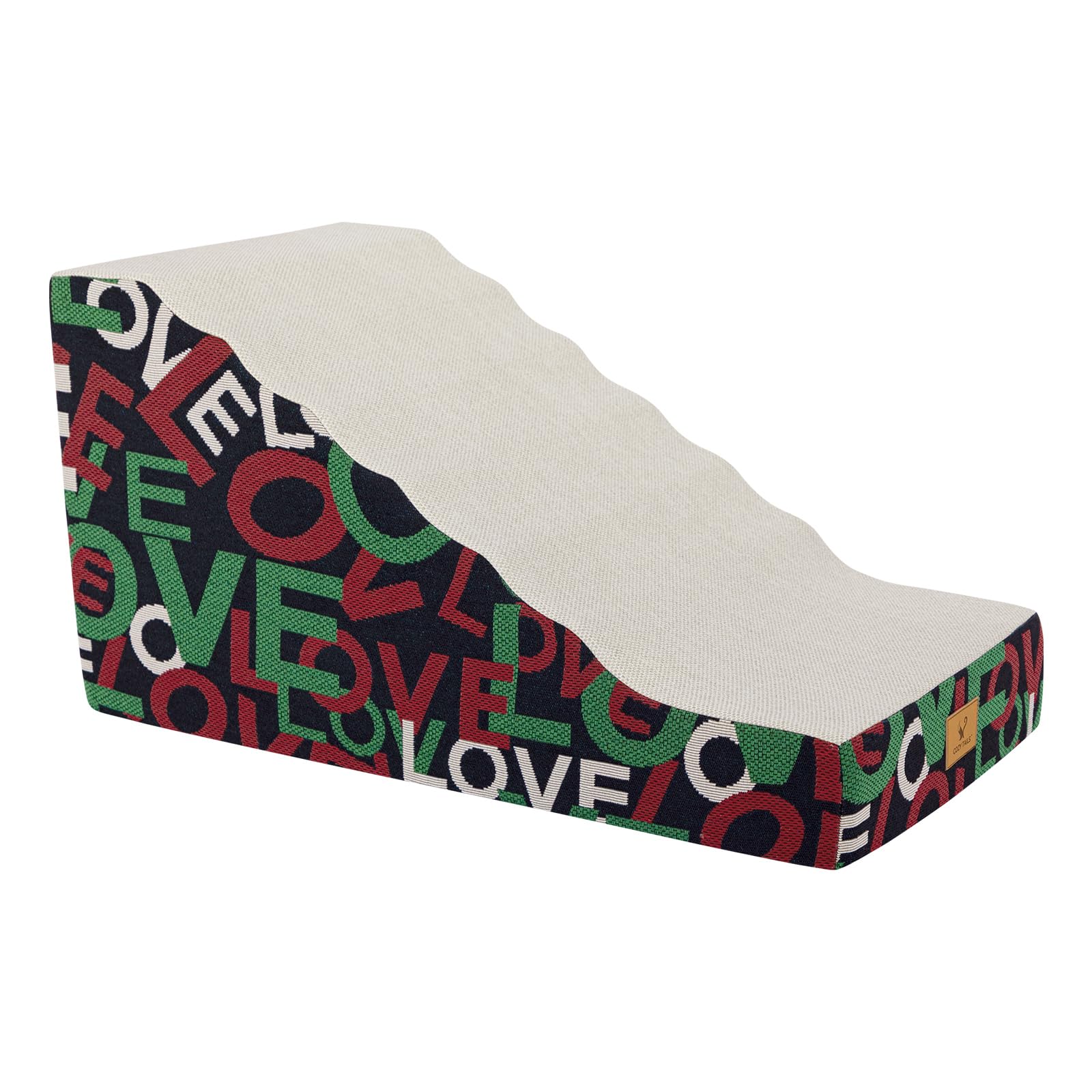 Pets Ramp for High Beds, Small Dogs & Senior Cats - Non-Slip Texture & Machine Washable Cover - Supportive Foam for Joint Comfor