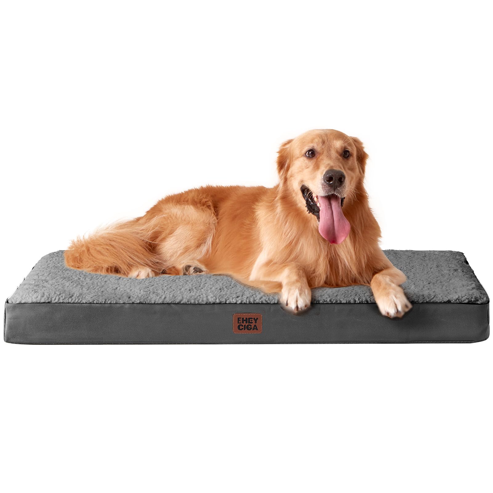 Eheyciga Extra Large Dog Beds For Large Dogs, Orthopedic Washable Xl Dog Bed With Removable Cover, Big Durable Pet Bed, Grey