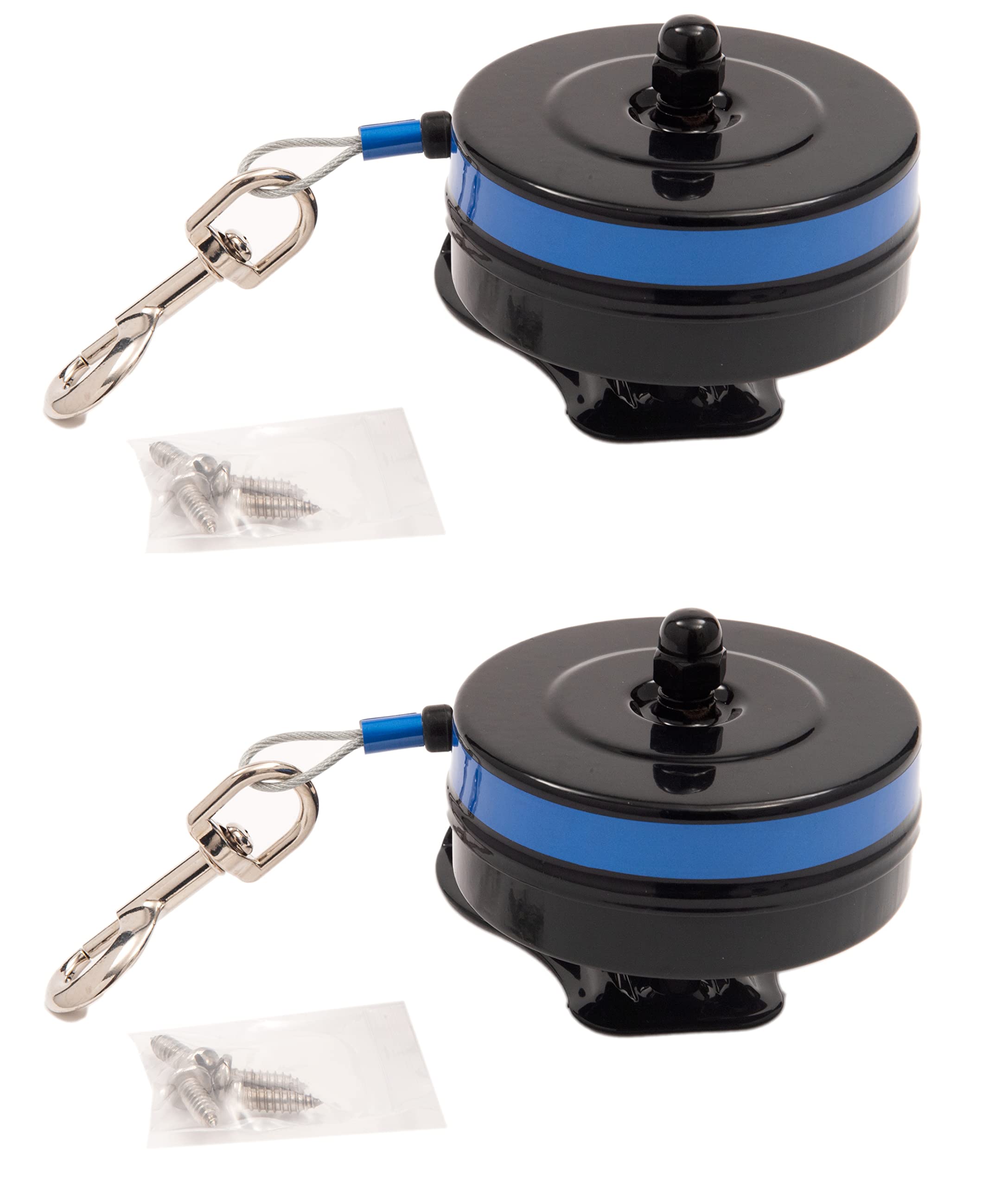 Lixit Bracket Mount And Stake Retractable Leash Tie Outs For Dogs (Bracket Pack Of 2, Medium)
