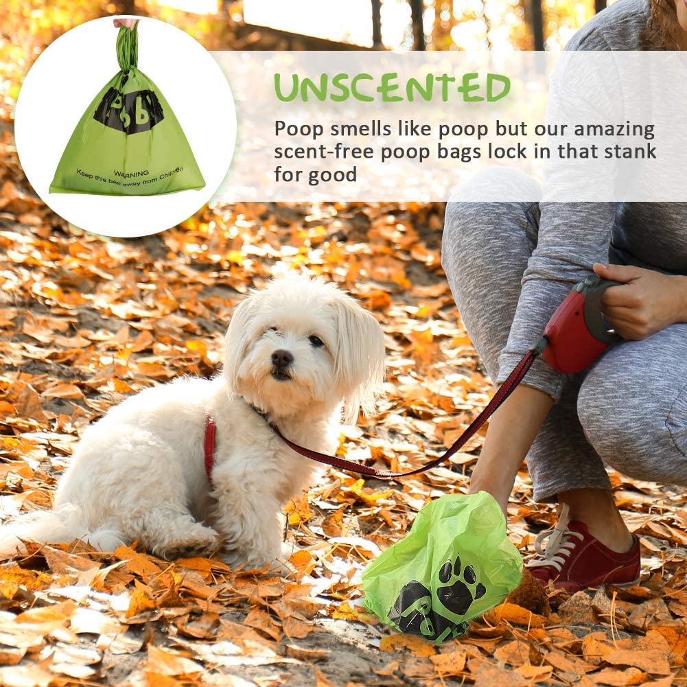 PobbY Dog Poop Bags, 540 Count Unscented Refill Rolls, Durable 9" x 13" Thick Polyethylene Bags for Dogs