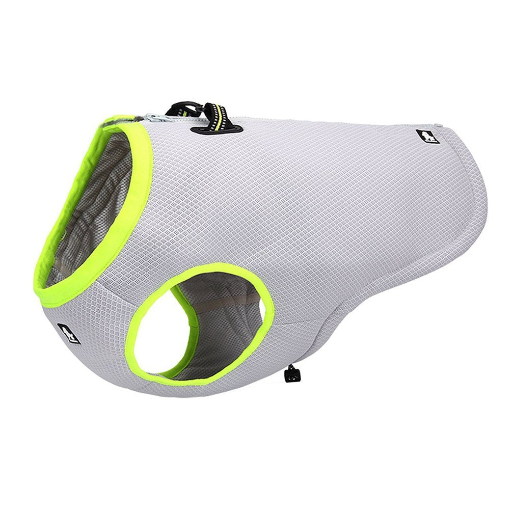 SGODA Dog Cooling Vest Harness Cooler Jacket Grey Green X-Small