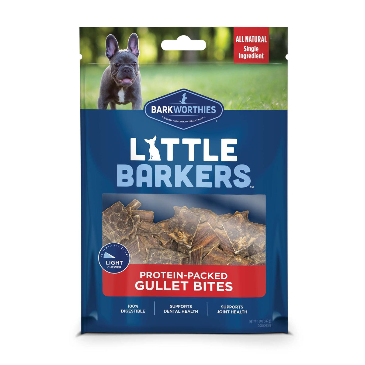 Barkworthies Little Barkers Gullet Bites, 5-Ounce Pack