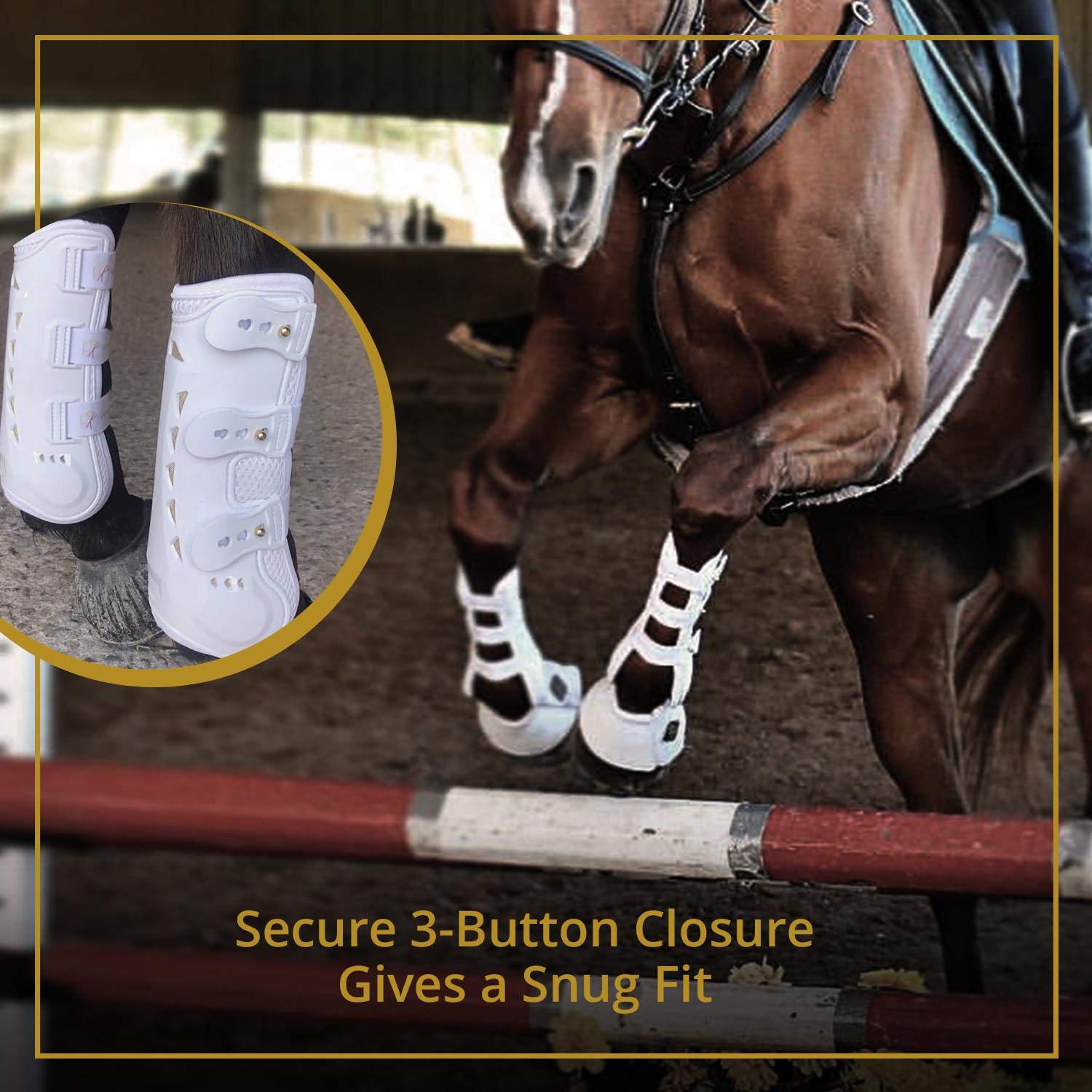 Kavallerie Horse Tendon Boots Pro-K 3D Air-Mesh Horse Boots, Showjumping, Horse Jumping Boots, Lightweight With Breathable Soft Padding For Less Sweat And Rubs