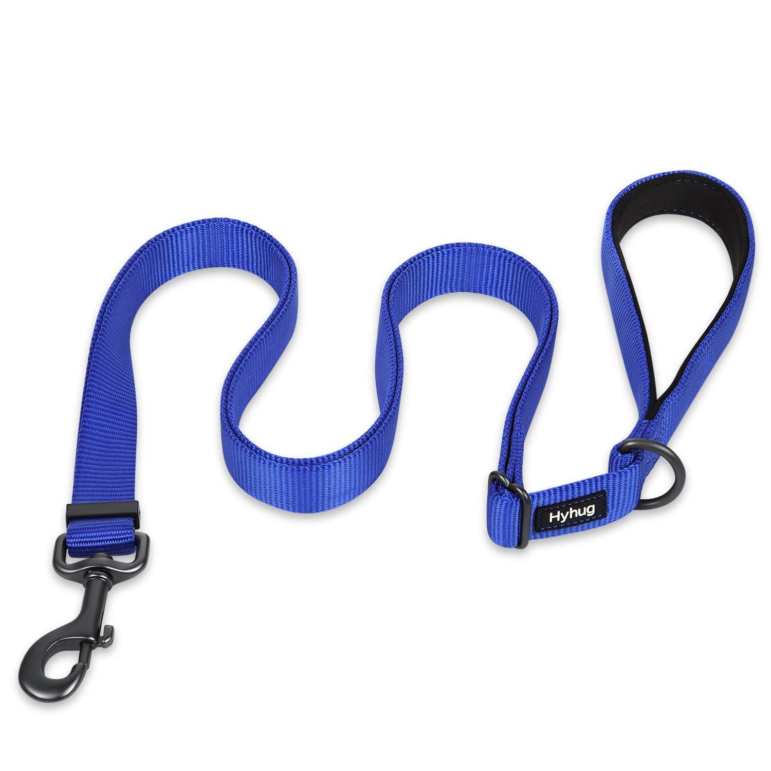 Hyhug Pets Premium Adjustable Leash With Heavy Duty Nylon And Super Soft Neoprene Lined Handle For Medium Small Dogs. (Small Adjustable 6 Feet, Royal Blue)