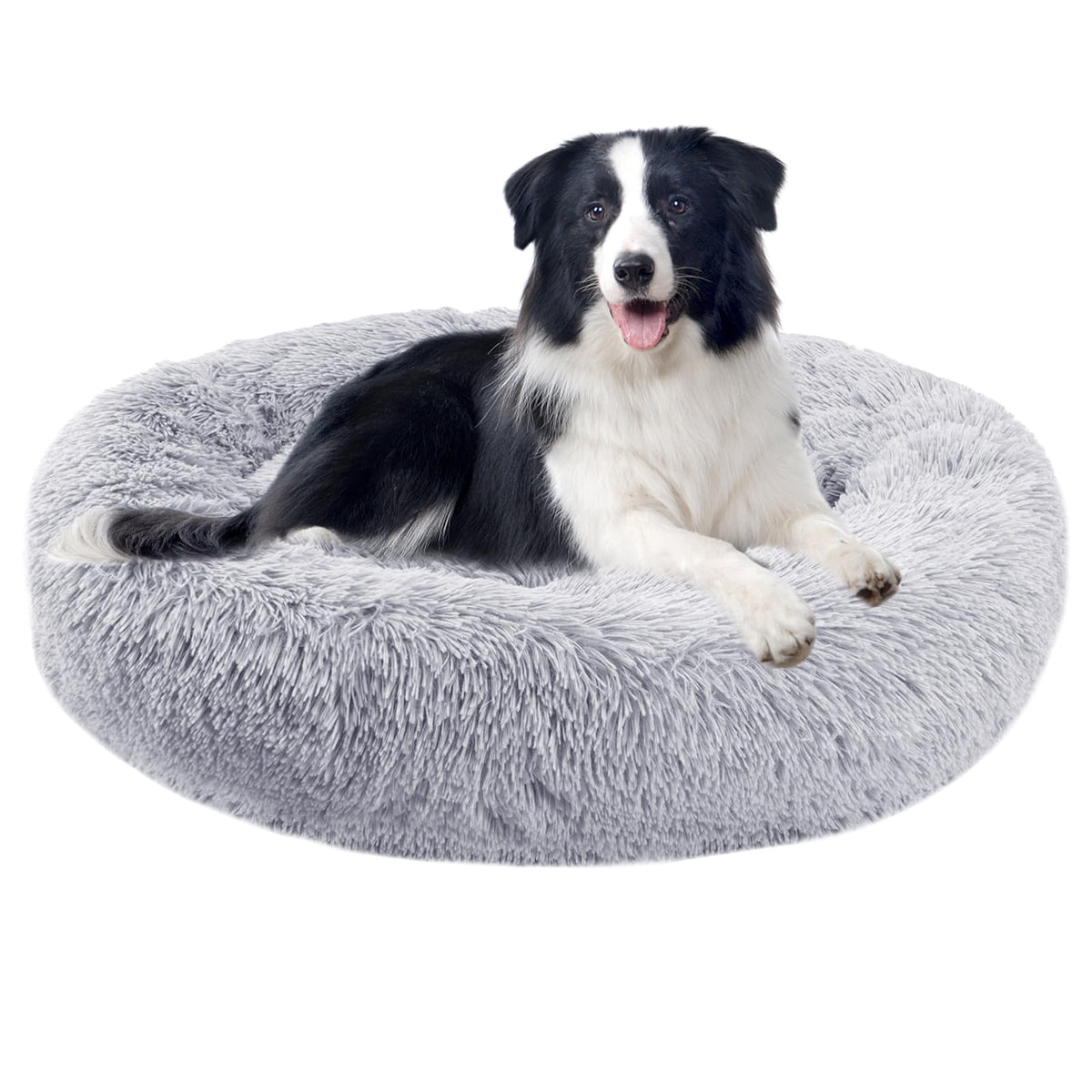 Nisrada Dog Bed For Small Medium Large Dogs, 30 Inch Calming Dogs Bed, Washable-Round Cozy Soft Pet Bed For Puppy And Kitten Wit