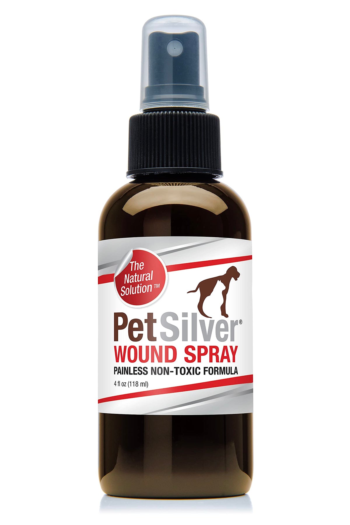 Petsilver Wound & Skin Spray With Chelated Silver, Made In Usa, Vet Formulated, All Natural Pain Free Formula, Relief For Hot Sp